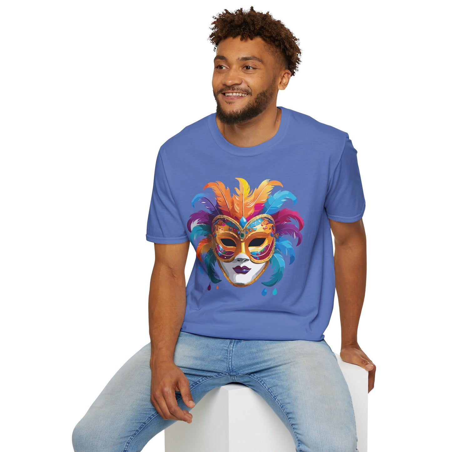 Mask Tee Shirt, Mask Shirt, Shirt with Mask, Masquerade Tees