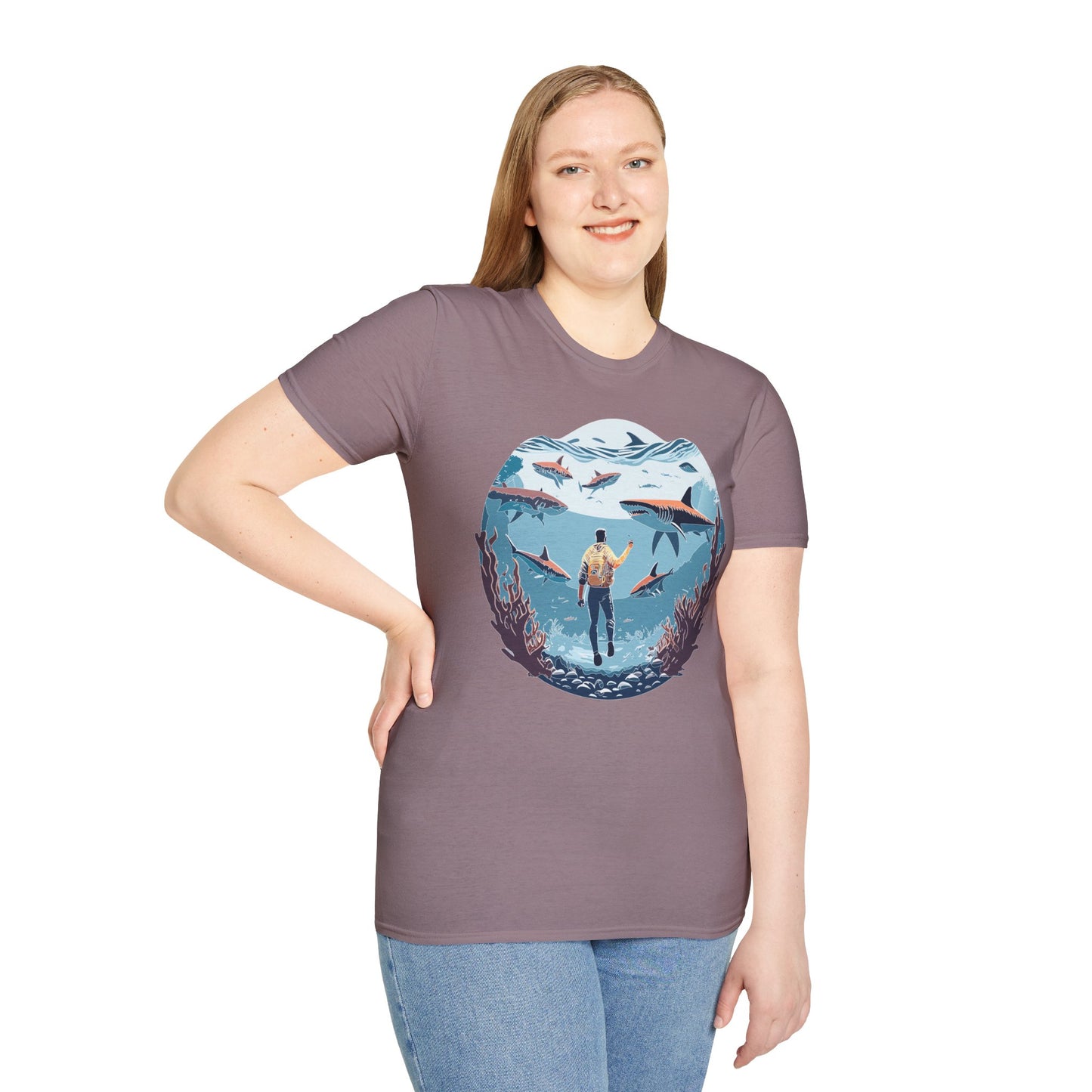 Ocean Tee Shirt, Ocean Shirt, Shirt with Ocean, U boat Tees, Shirt with U-Boat