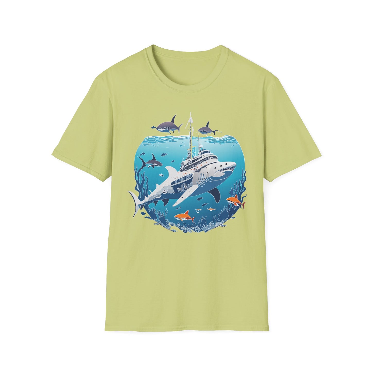 Ocean Tee Shirt, Ocean Shirt, Shirt with Ocean, U boat Tees, Shirt with U-Boat