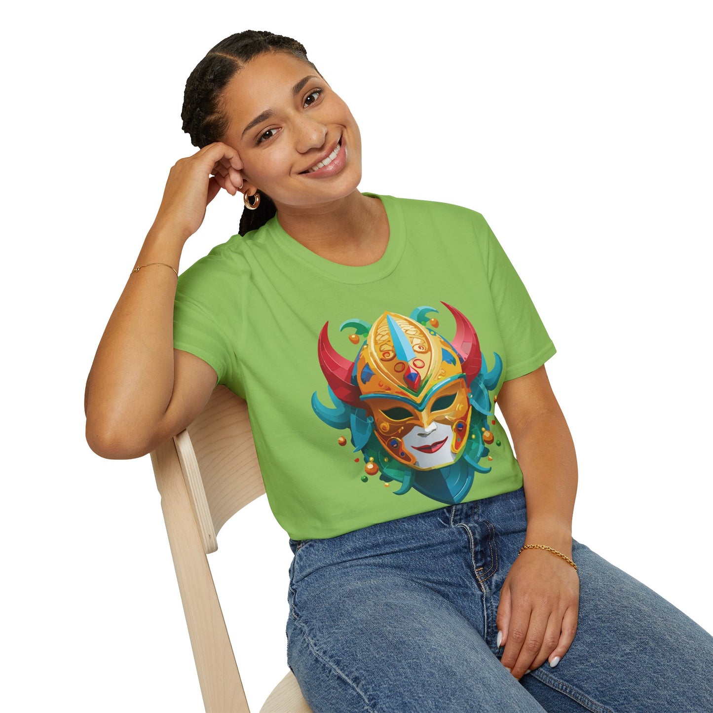 Mask Tee Shirt, Mask Shirt, Shirt with Mask, Masquerade Tees