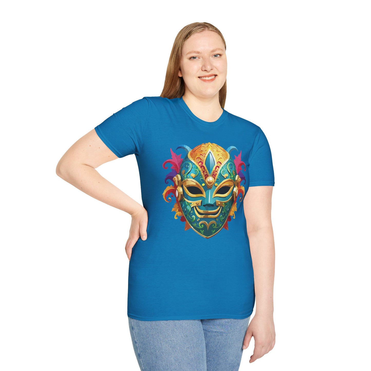 Mask Tee Shirt, Mask Shirt, Shirt with Mask, Masquerade Tees