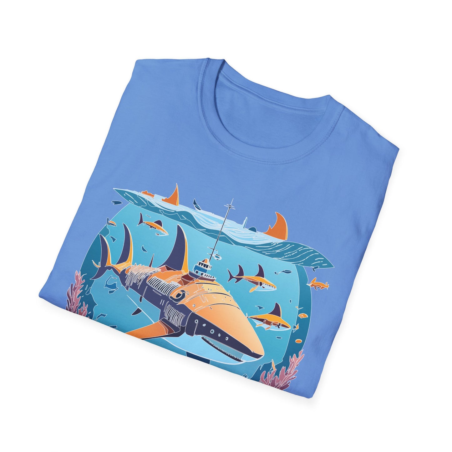 Ocean Tee Shirt, Ocean Shirt, Shirt with Ocean, U boat Tees, Shirt with U-Boat