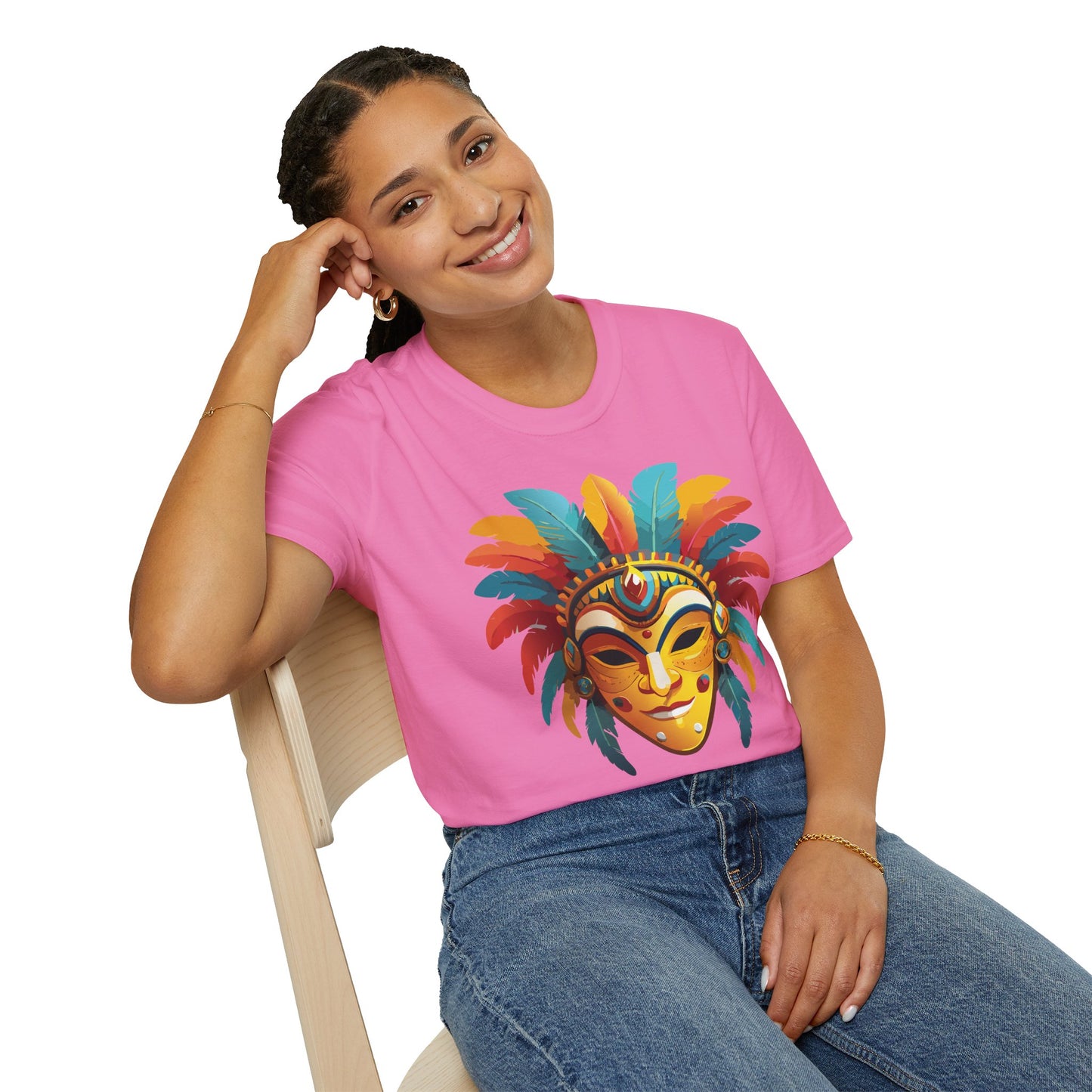 Mask Tee Shirt, Mask Shirt, Shirt with Mask, Masquerade Tees