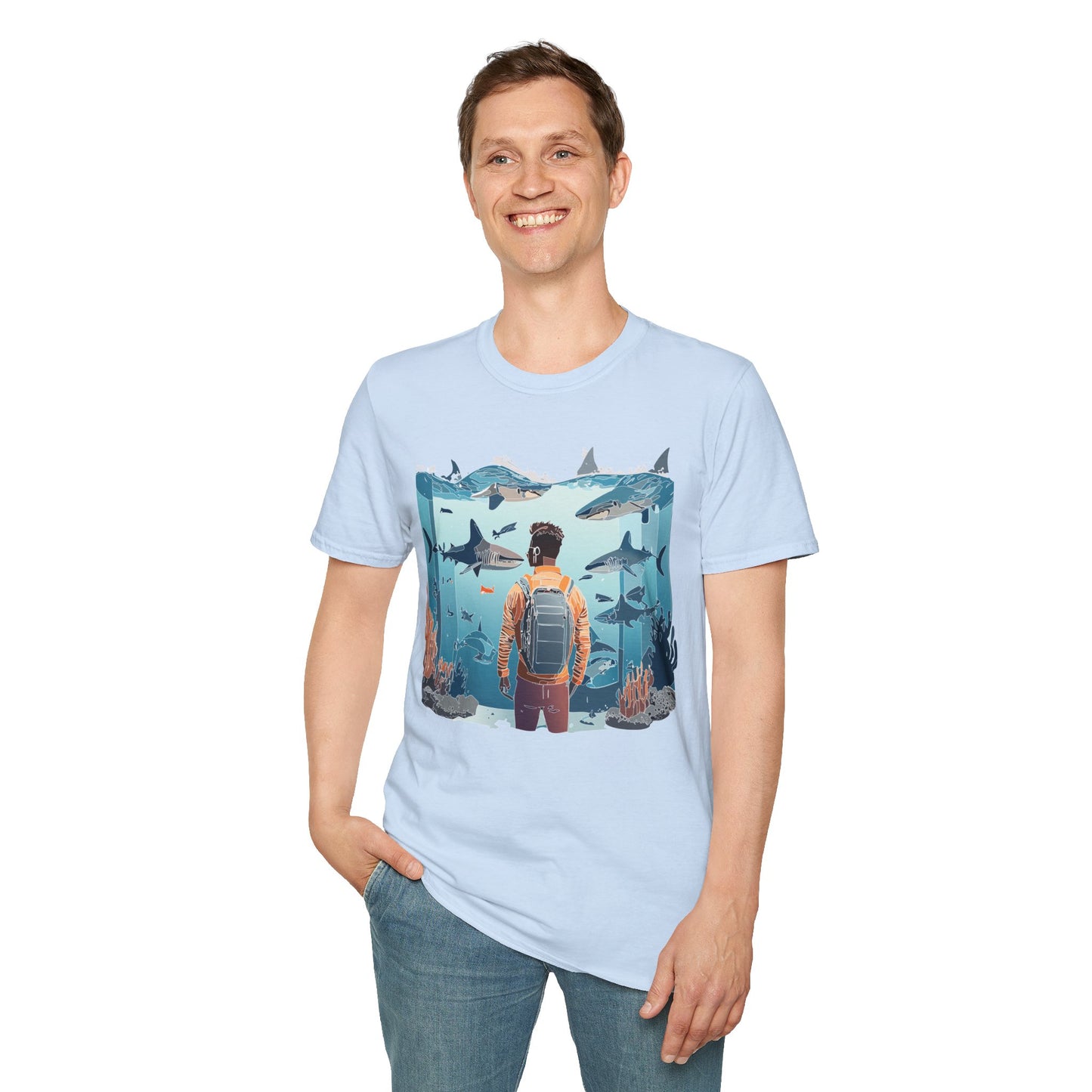 Ocean Tee Shirt, Ocean Shirt, Shirt with Ocean, U boat Tees, Shirt with U-Boat