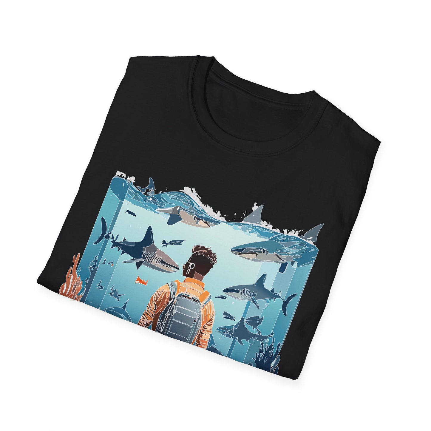 Ocean Tee Shirt, Ocean Shirt, Shirt with Ocean, U boat Tees, Shirt with U-Boat