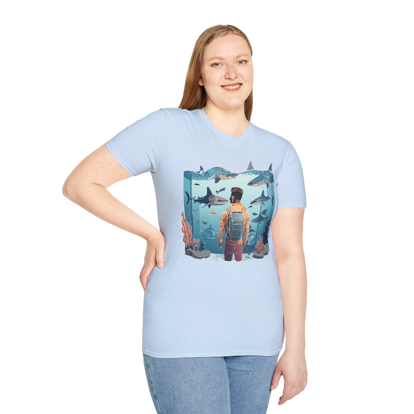 Ocean Tee Shirt, Ocean Shirt, Shirt with Ocean, U boat Tees, Shirt with U-Boat
