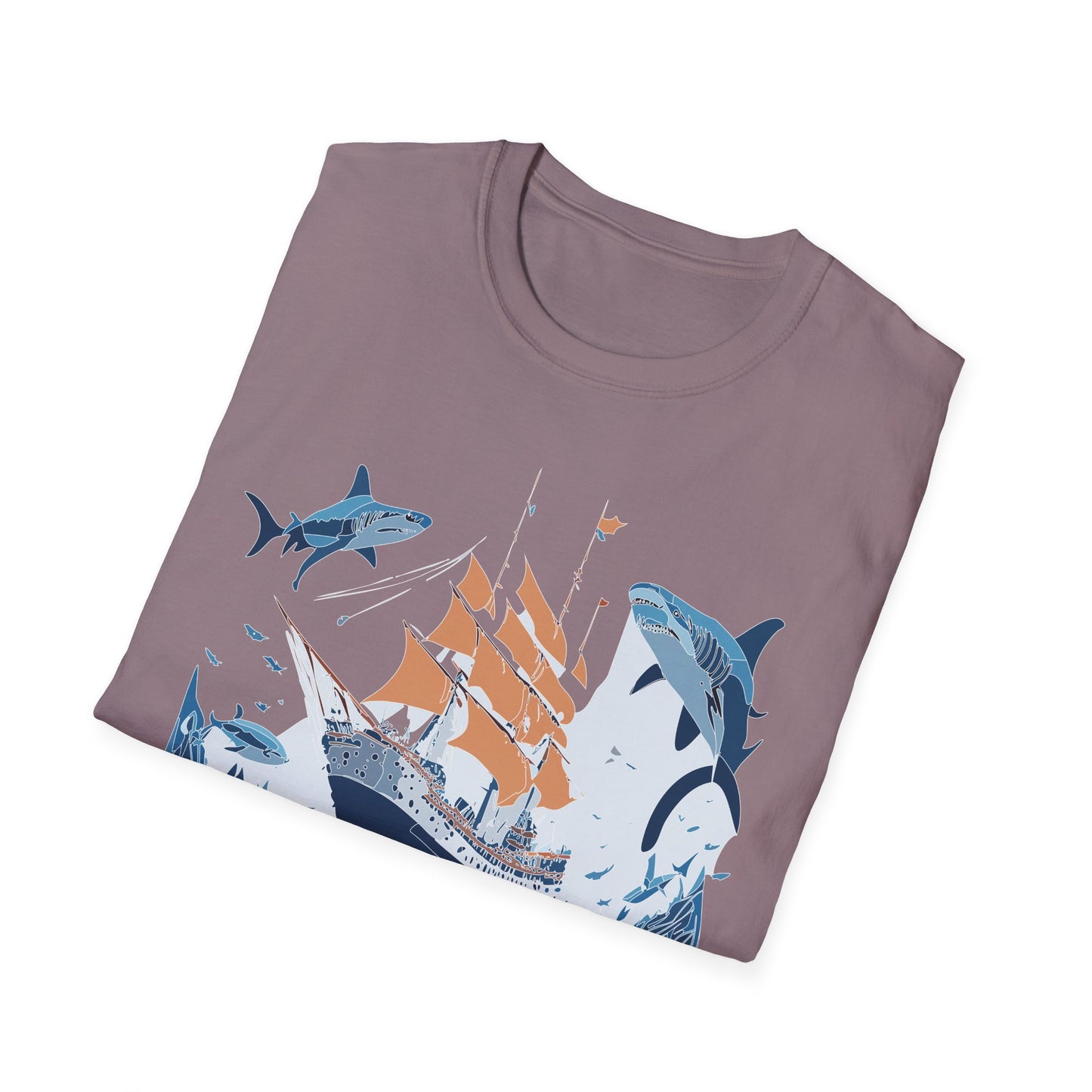 Ocean Tee Shirt, Ocean Shirt, Shirt with Ocean, U boat Tees, Shirt with U-Boat