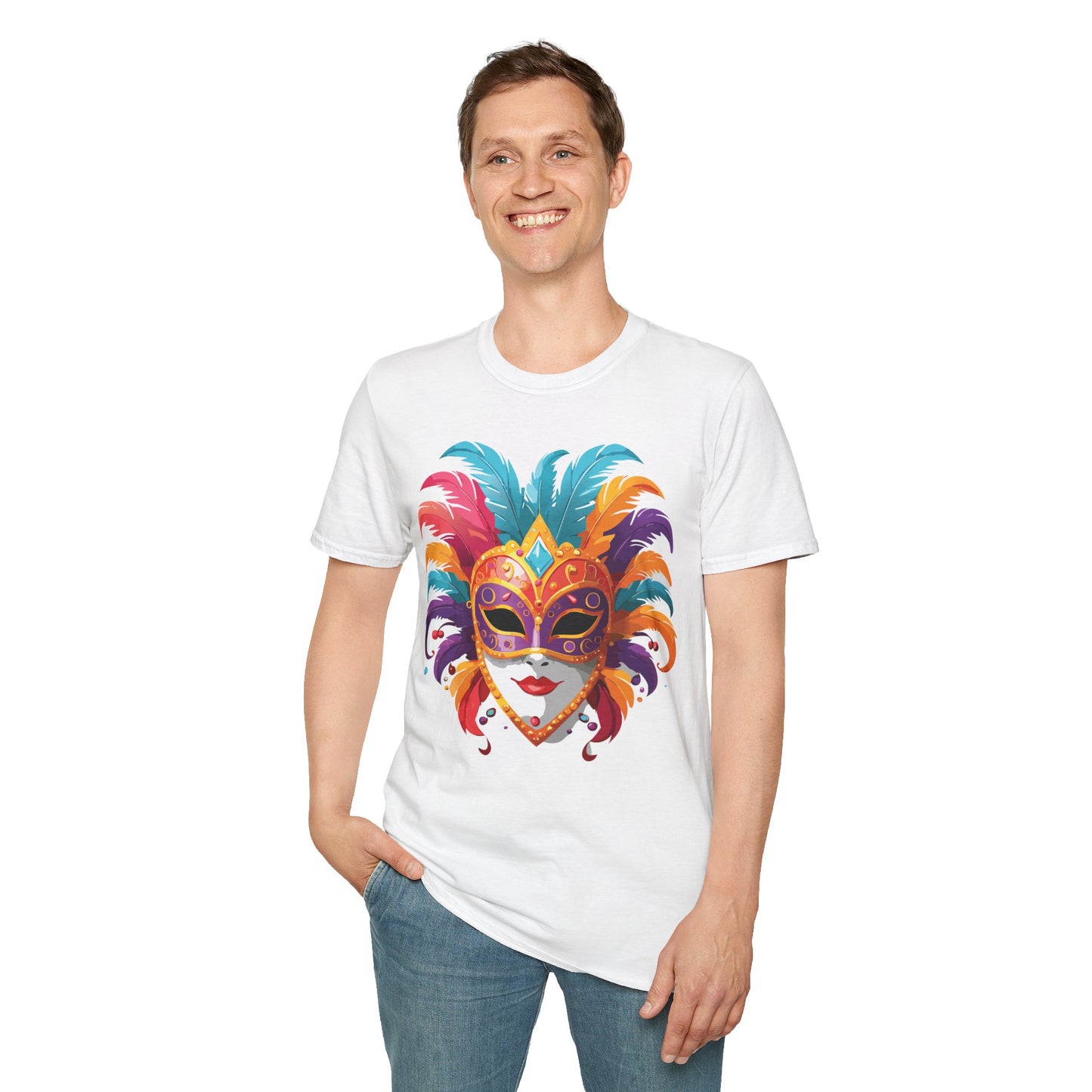 Mask Tee Shirt, Mask Shirt, Shirt with Mask, Masquerade Tees