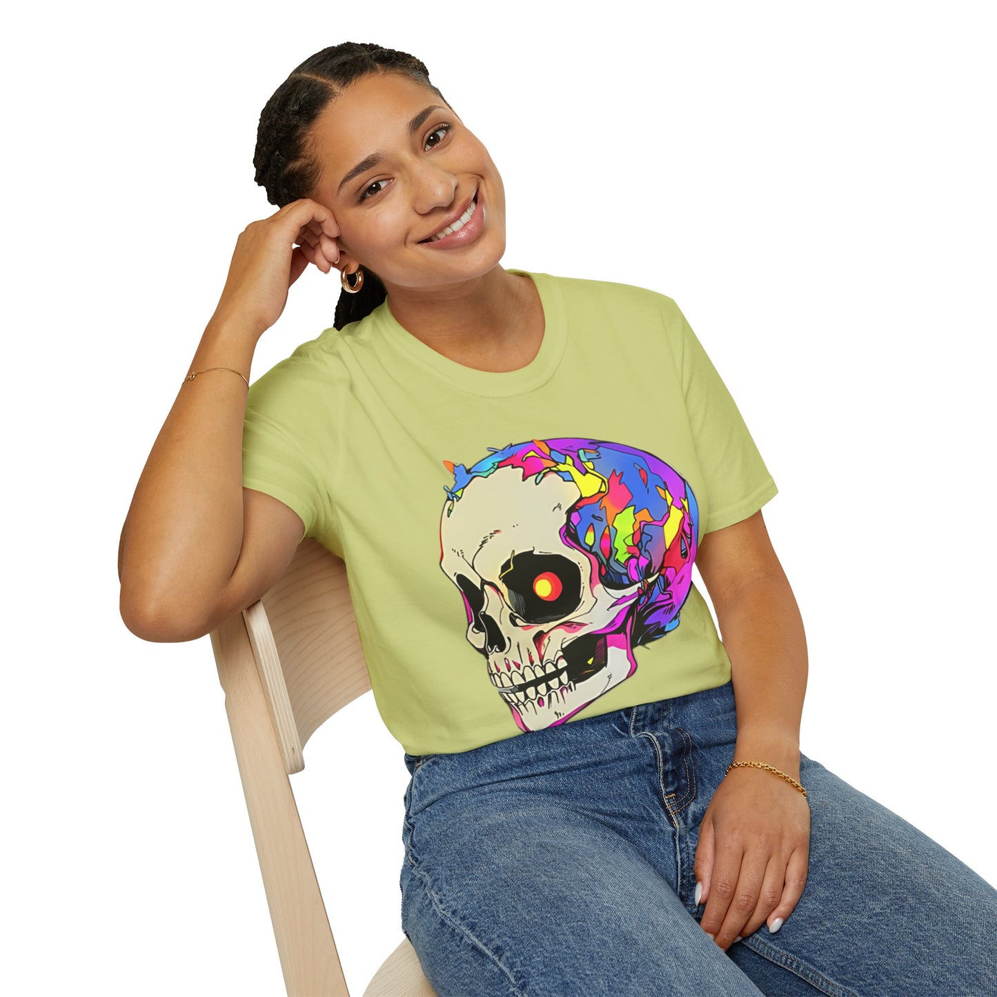 Skull Tee Shirt, Skeleton Shirt, Shirt with Skull, Shirt with Skeleton