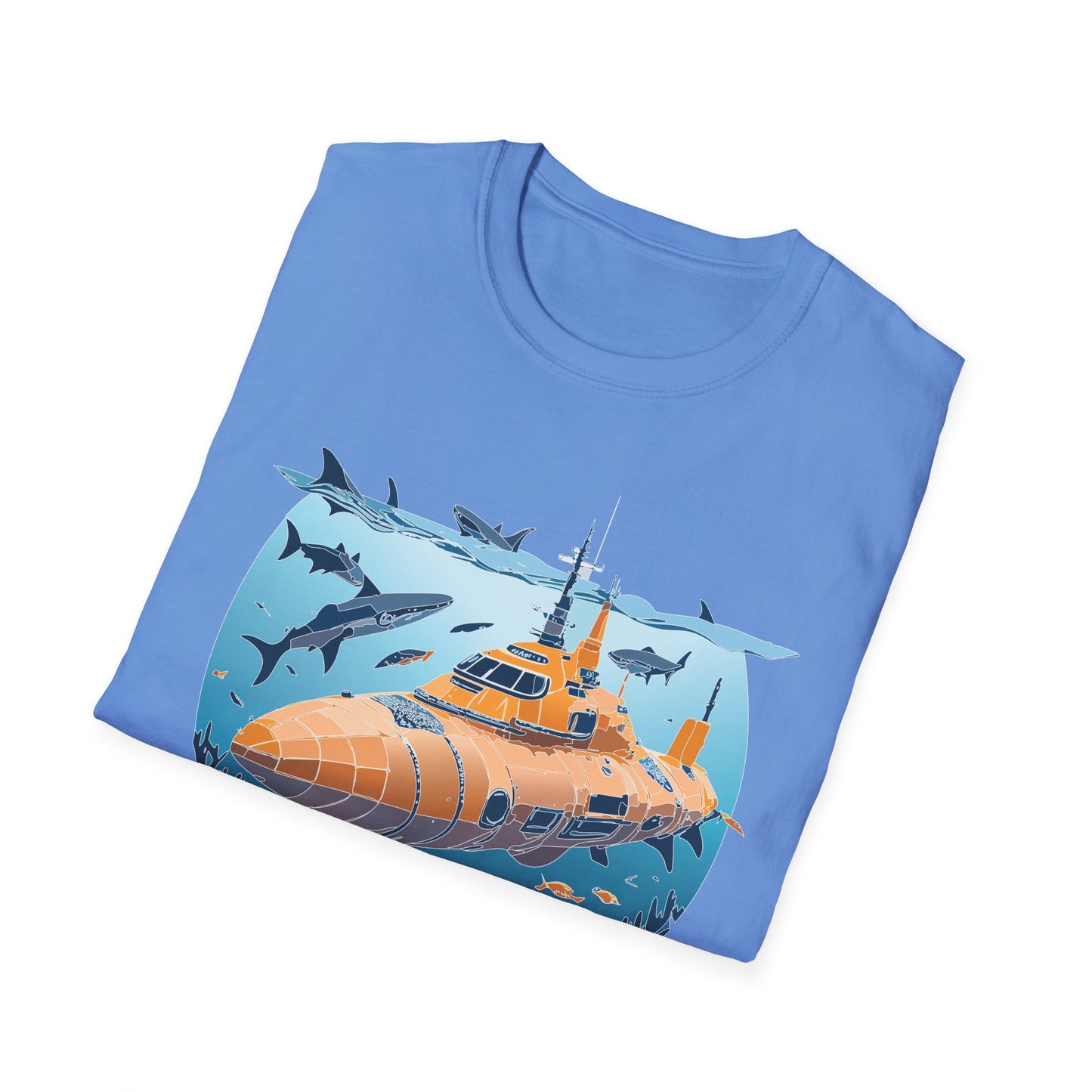 Ocean Tee Shirt, Ocean Shirt, Shirt with Ocean, U boat Tees, Shirt with U-Boat