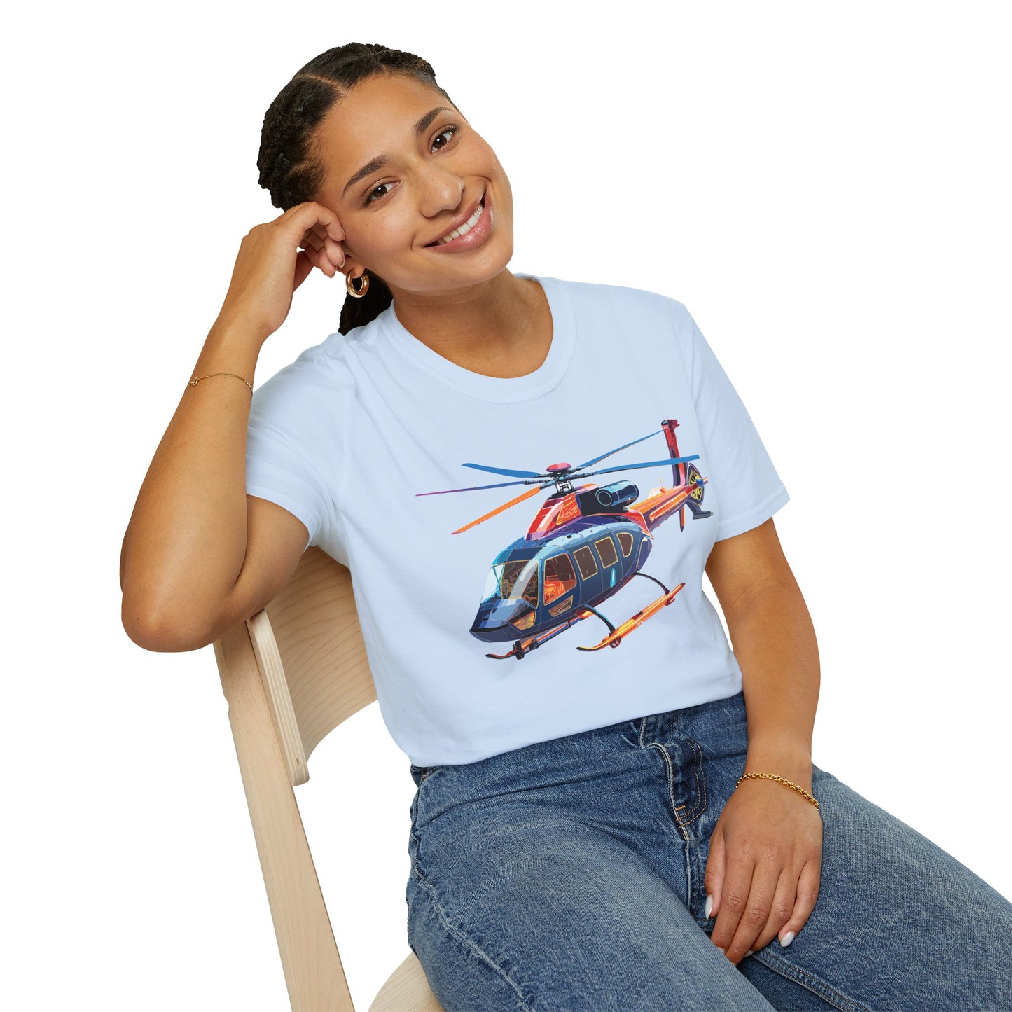 Chopper Shirt, Helicopter Shirt, Shirt with Helicopter, T Shirt with Chopper