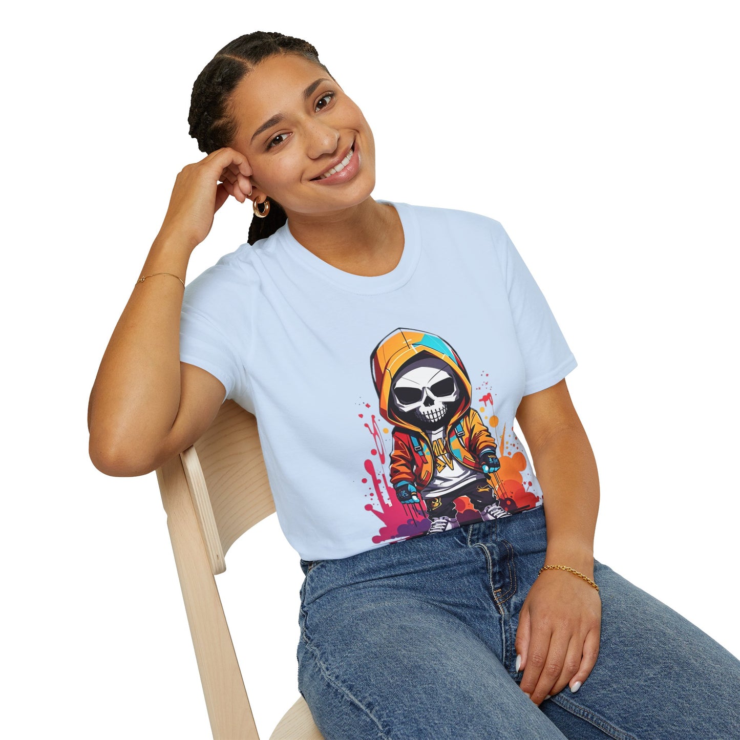 Skull Tee Shirt, Skeleton Shirt, Shirt with Skull, Shirt with Skeleton
