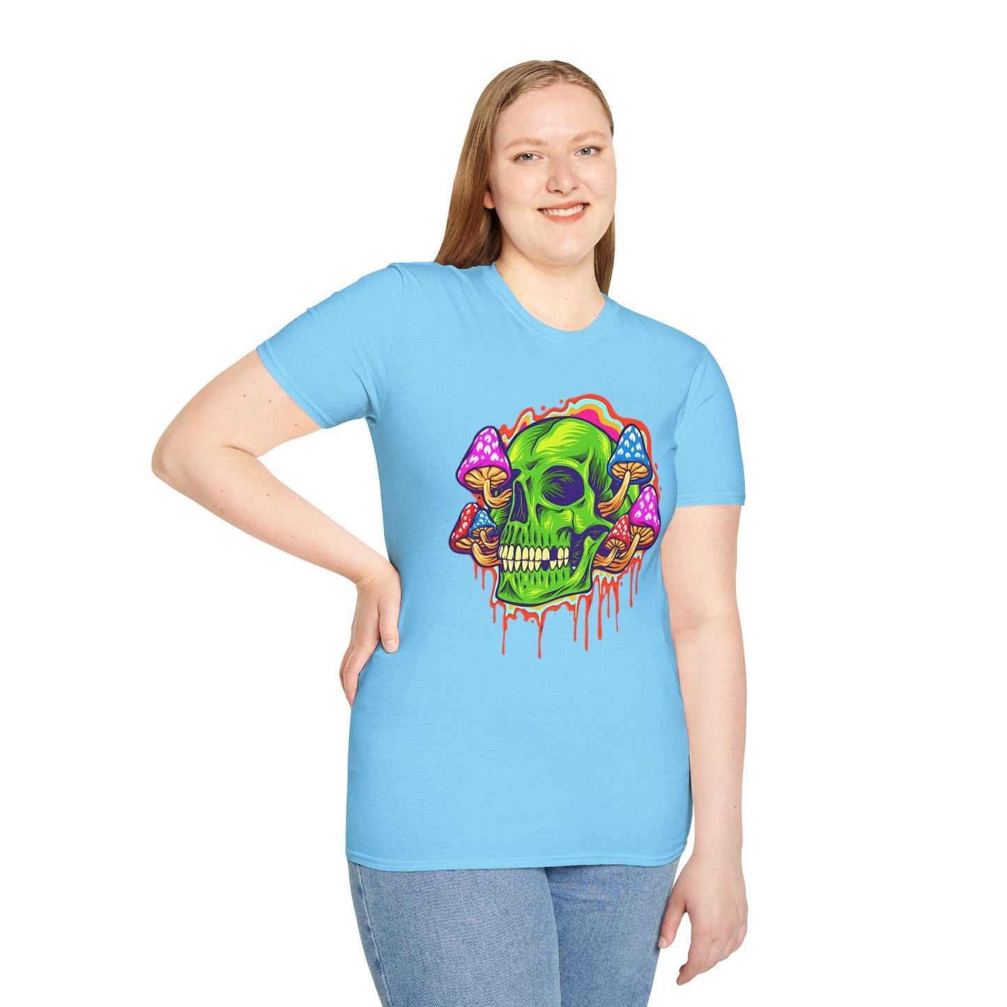 Skull Tee Shirt, Skeleton Shirt, Shirt with Skull, Shirt with Skeleton