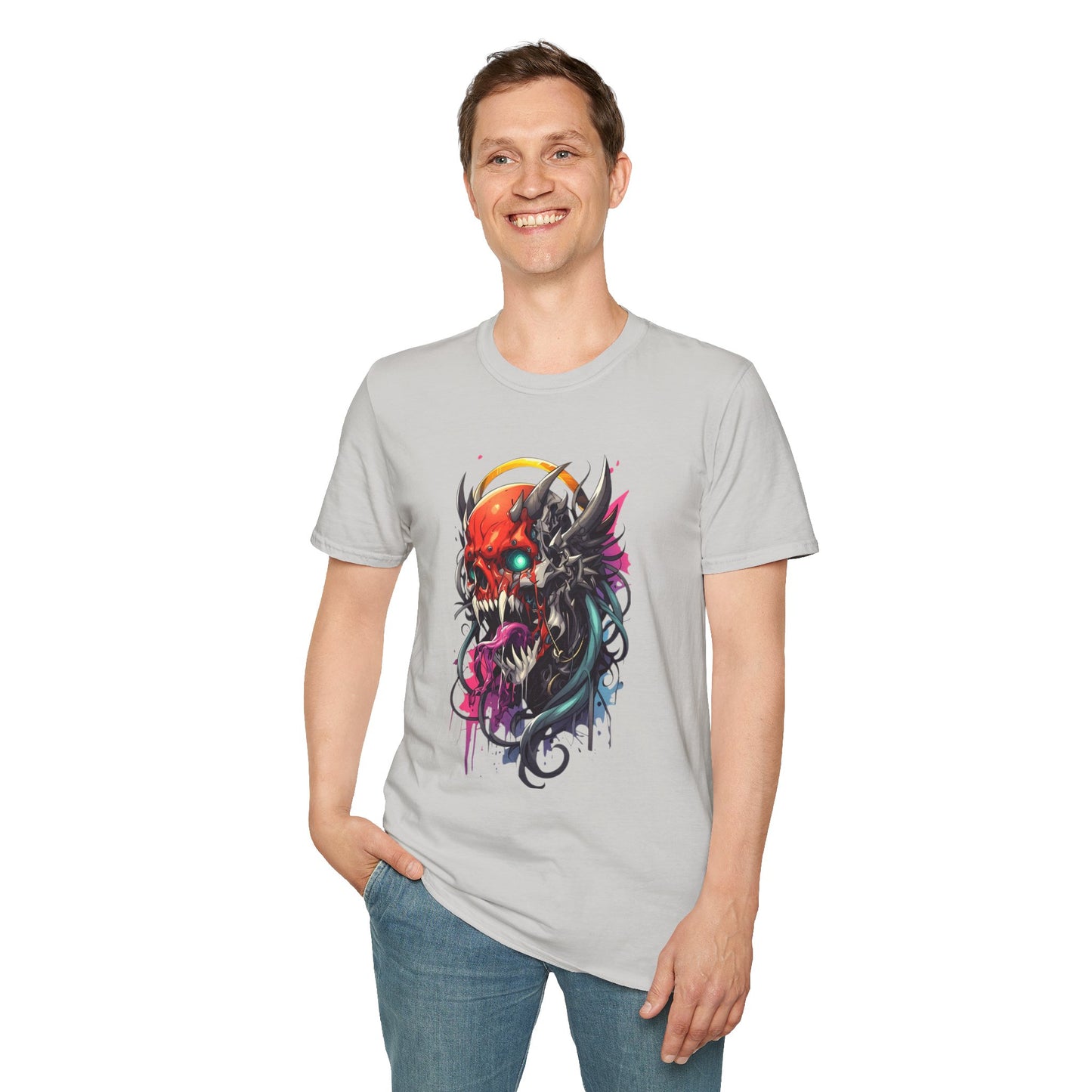 Skull Tee Shirt, Skeleton Shirt, Shirt with Skull, Shirt with Skeleton
