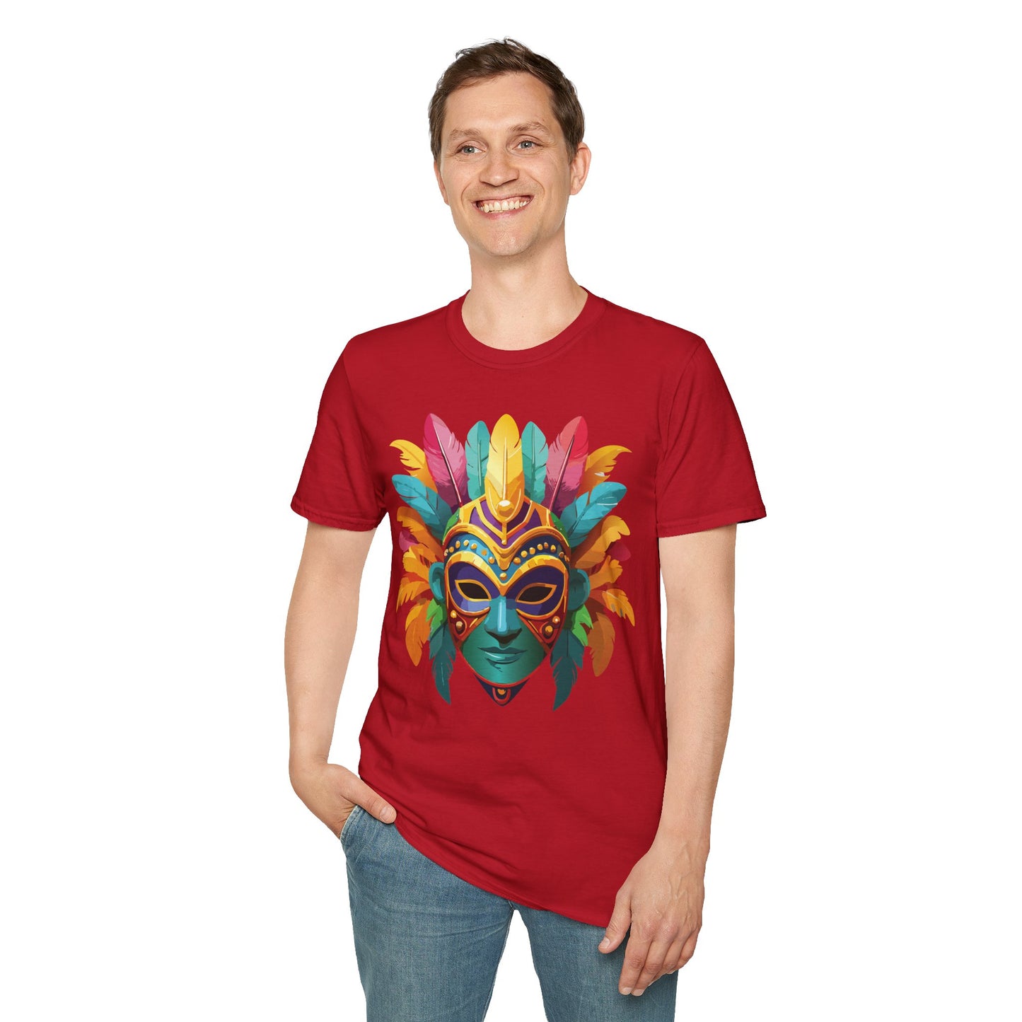 Mask Tee Shirt, Mask Shirt, Shirt with Mask, Masquerade Tees