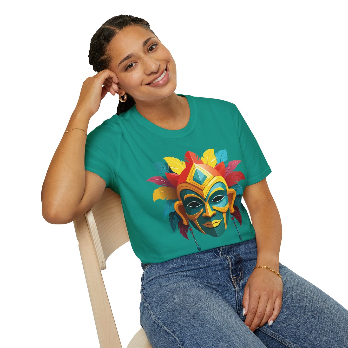 Mask Tee Shirt, Mask Shirt, Shirt with Mask, Masquerade Tees
