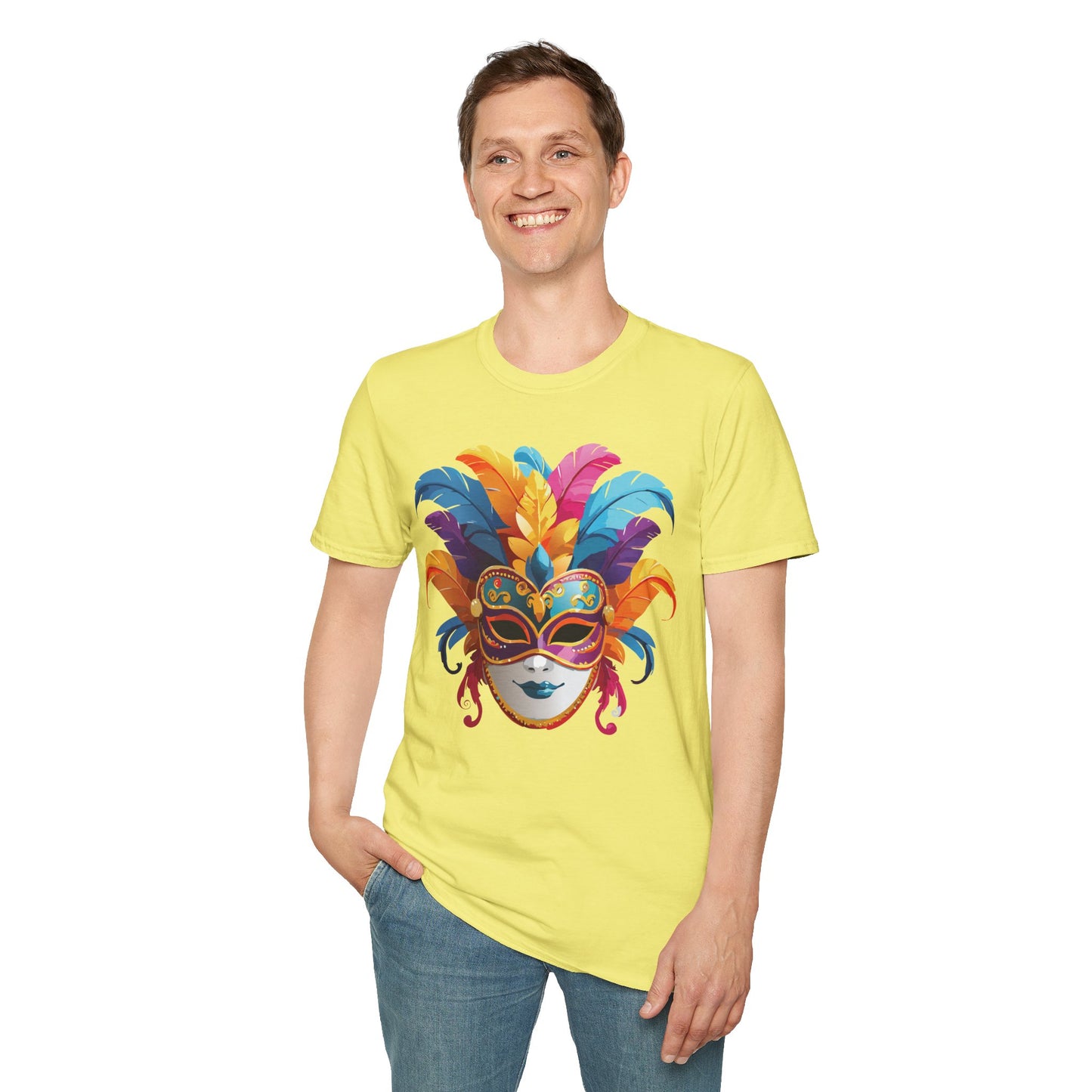 Mask Tee Shirt, Mask Shirt, Shirt with Mask, Masquerade Tees