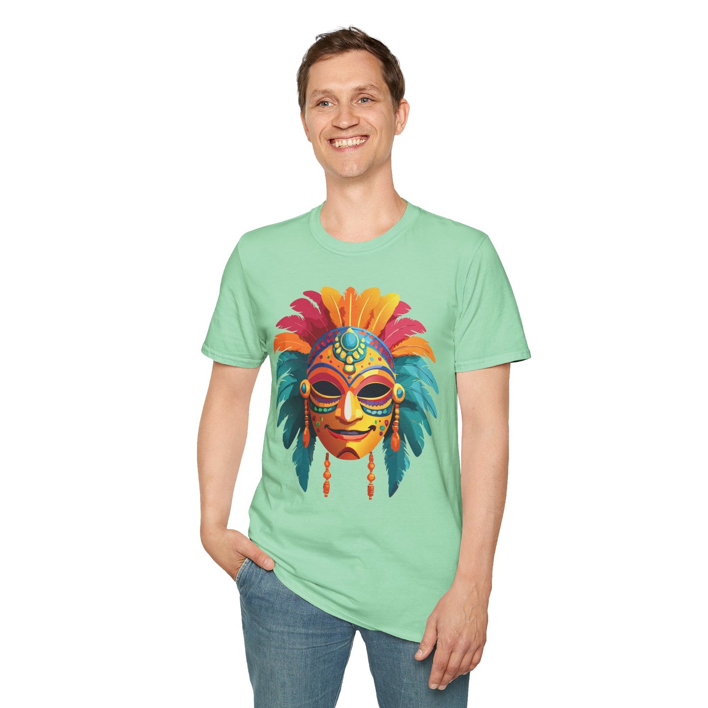 Mask Tee Shirt, Mask Shirt, Shirt with Mask, Masquerade Tees