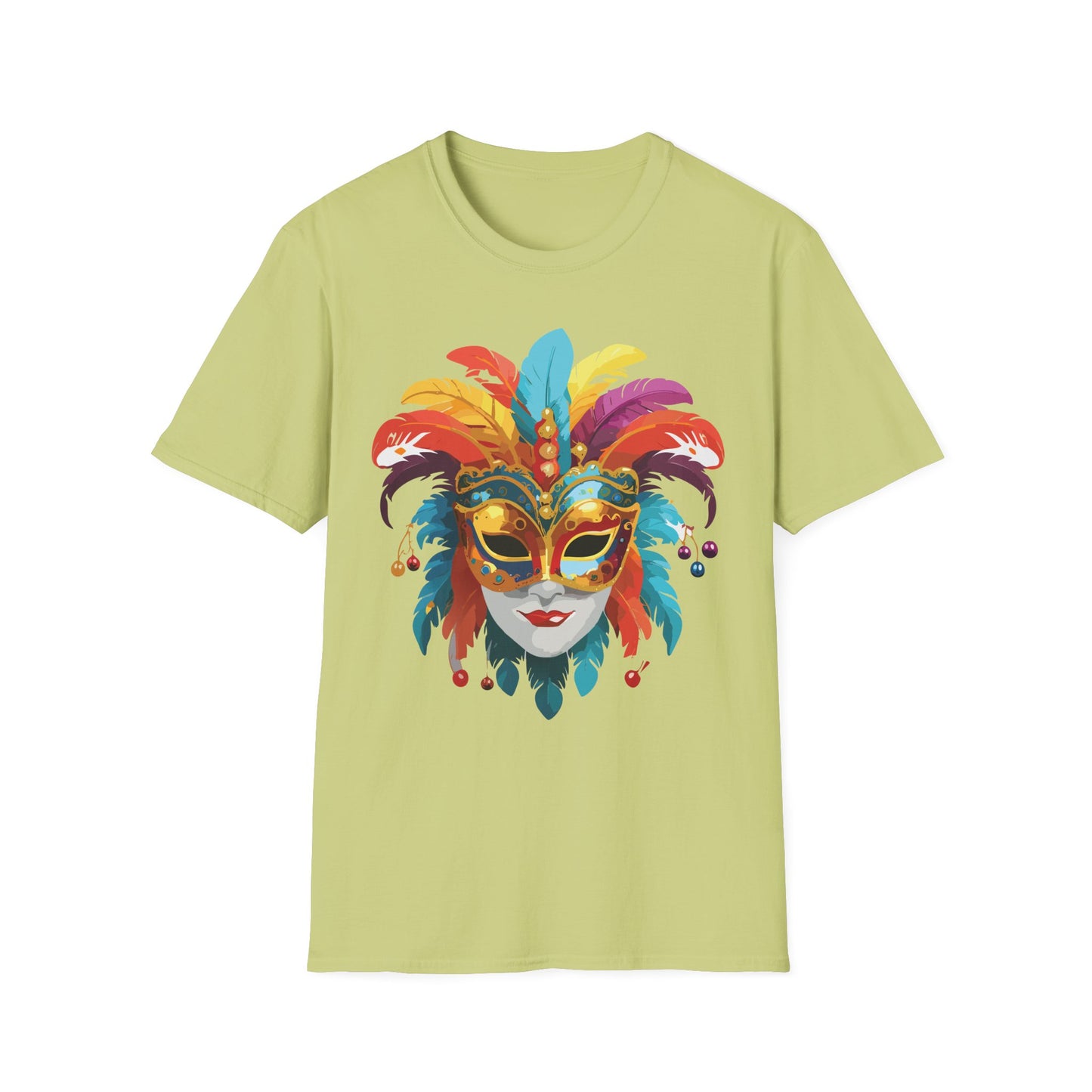 Mask Tee Shirt, Mask Shirt, Shirt with Mask, Masquerade Tees