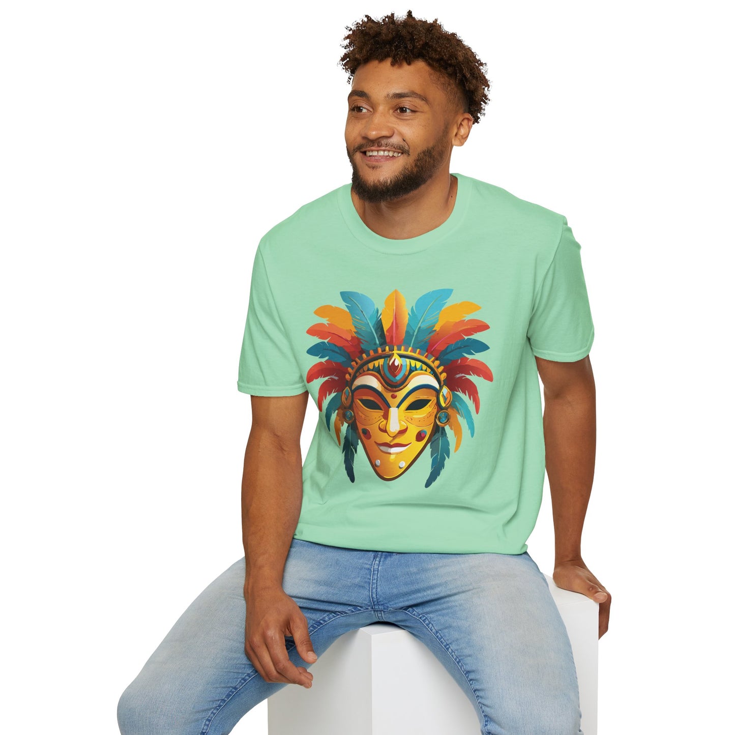 Mask Tee Shirt, Mask Shirt, Shirt with Mask, Masquerade Tees