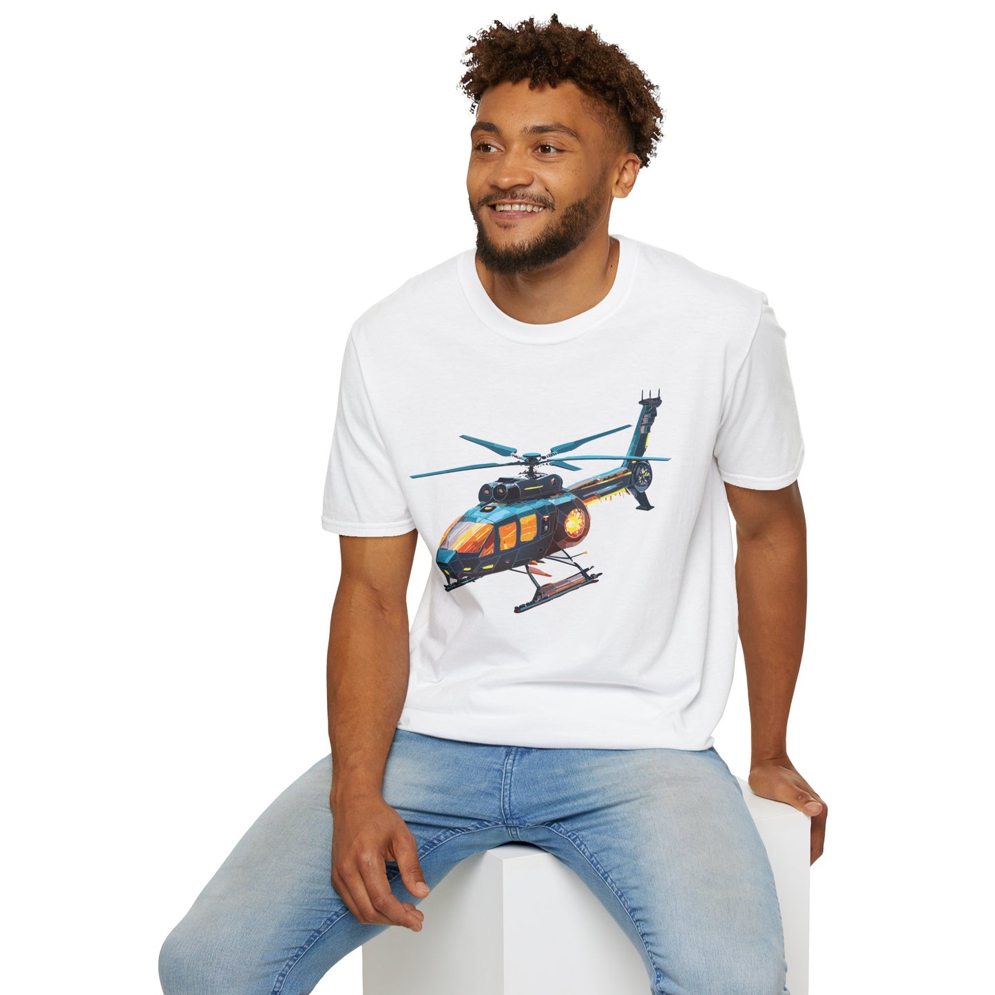 Chopper Shirt, Helicopter Shirt, Shirt with Helicopter, T Shirt with Chopper