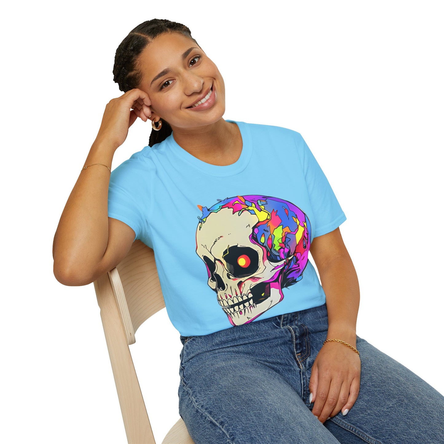 Skull Tee Shirt, Skeleton Shirt, Shirt with Skull, Shirt with Skeleton