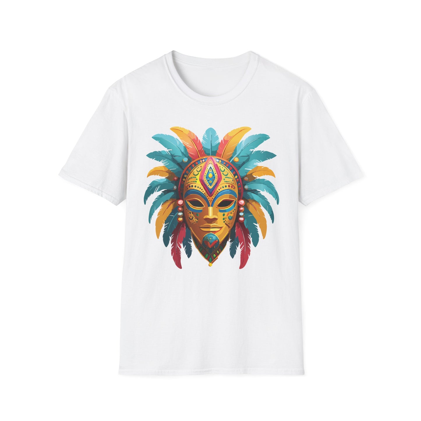 Mask Tee Shirt, Mask Shirt, Shirt with Mask, Masquerade Tees