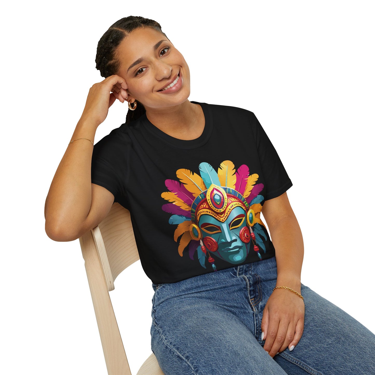 Mask Tee Shirt, Mask Shirt, Shirt with Mask, Masquerade Tees