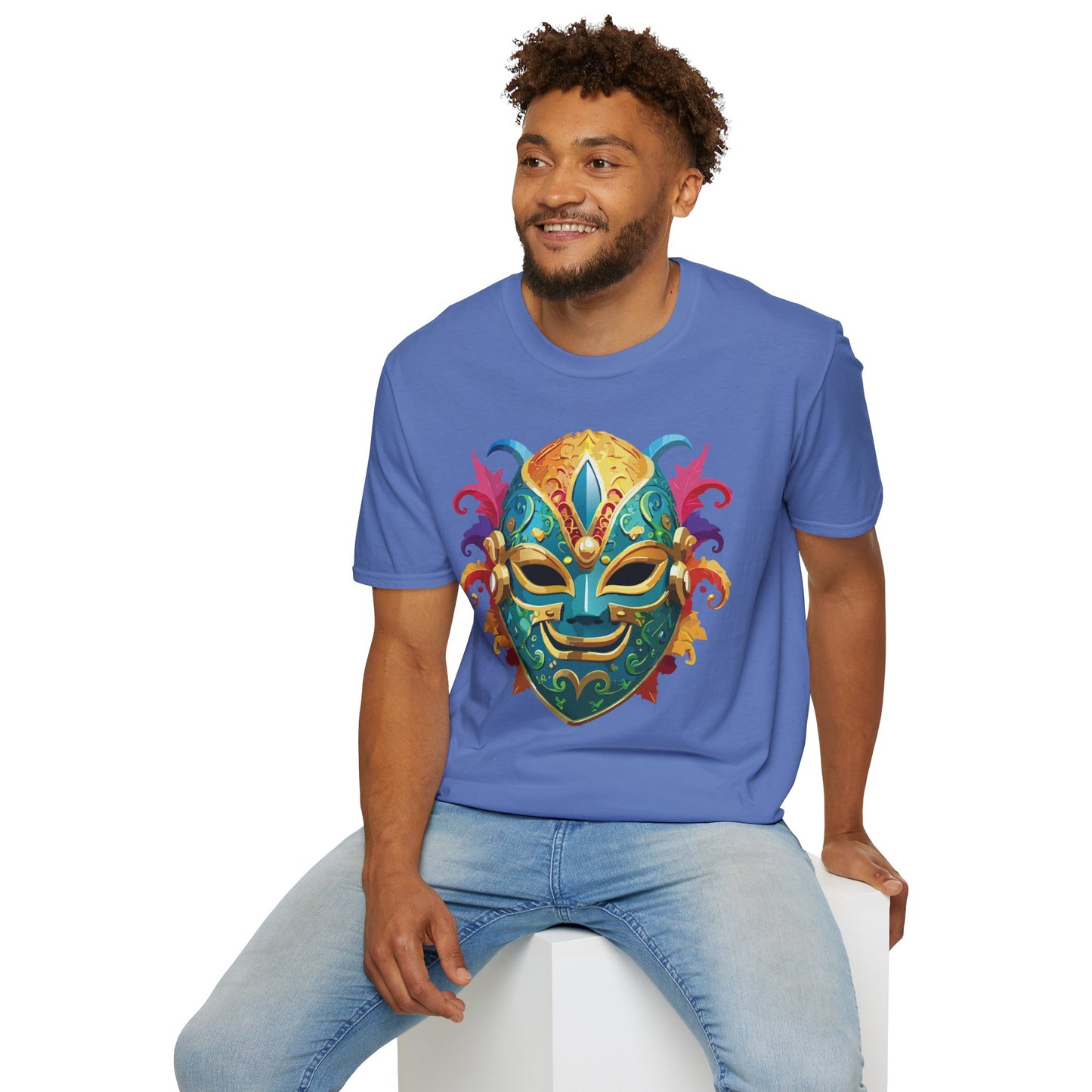 Mask Tee Shirt, Mask Shirt, Shirt with Mask, Masquerade Tees