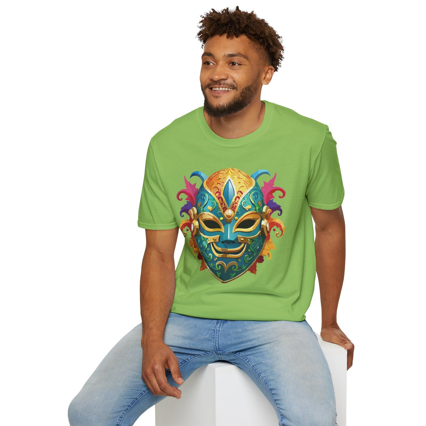 Mask Tee Shirt, Mask Shirt, Shirt with Mask, Masquerade Tees