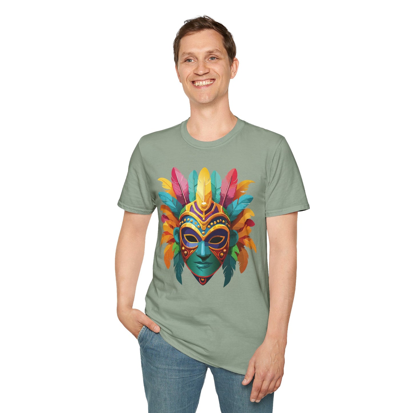 Mask Tee Shirt, Mask Shirt, Shirt with Mask, Masquerade Tees