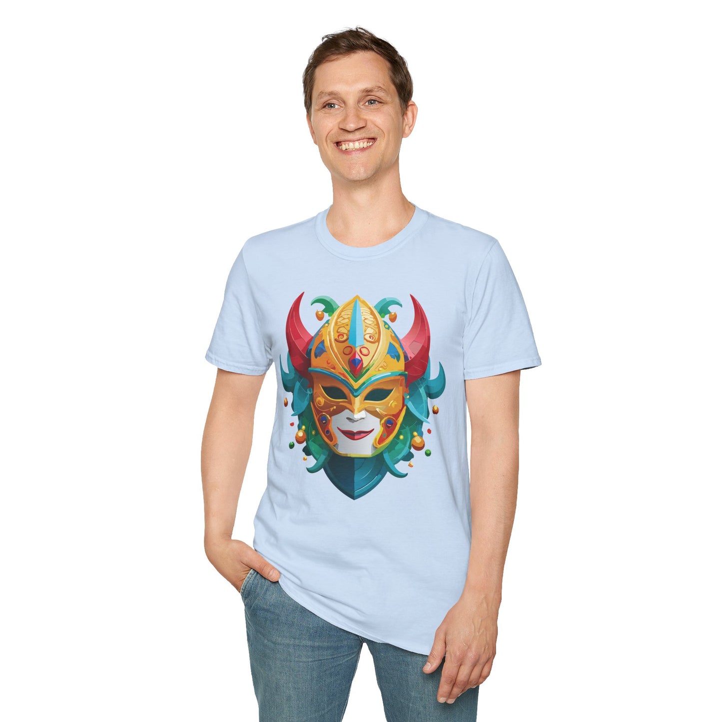 Mask Tee Shirt, Mask Shirt, Shirt with Mask, Masquerade Tees