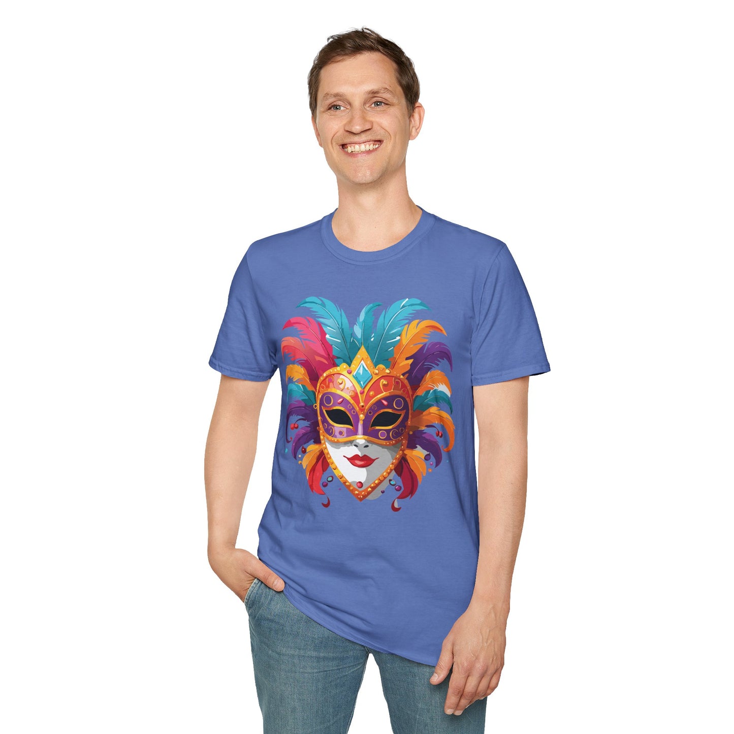Mask Tee Shirt, Mask Shirt, Shirt with Mask, Masquerade Tees