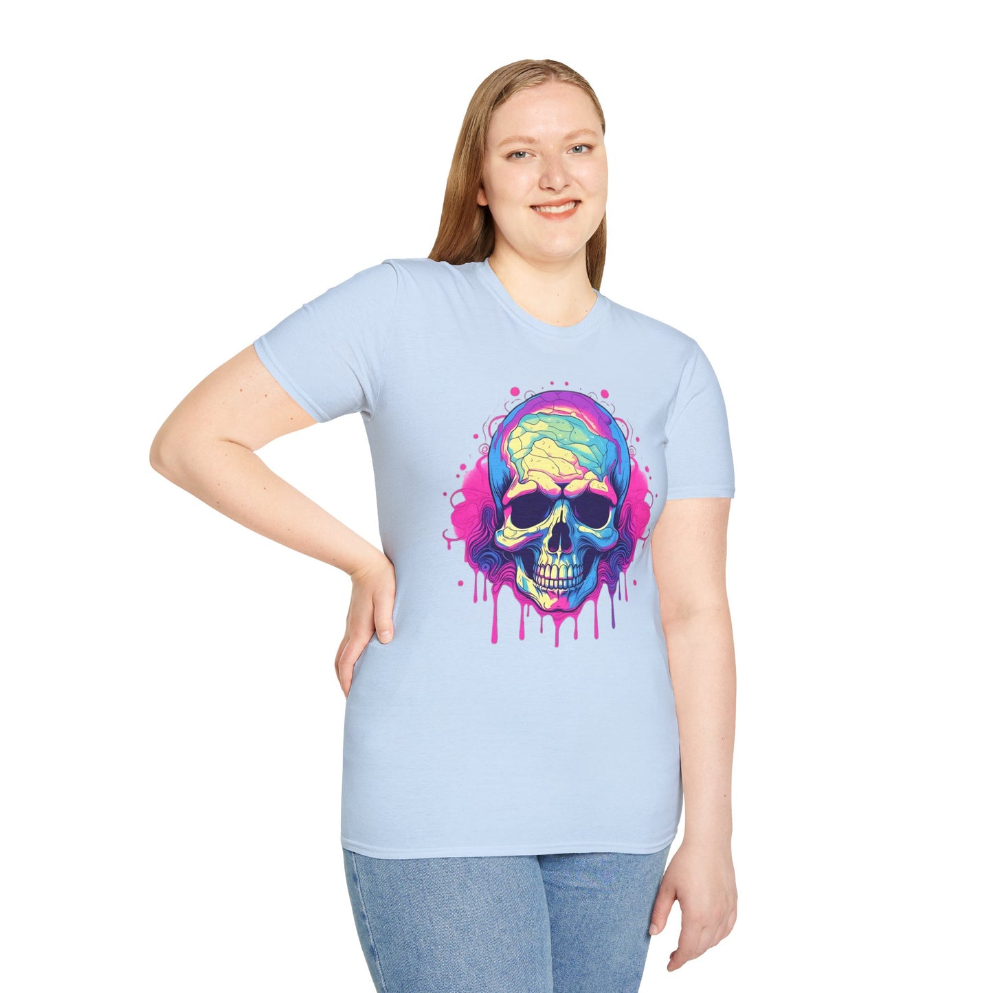Skull Tee Shirt, Skeleton Shirt, Shirt with Skull, Shirt with Skeleton