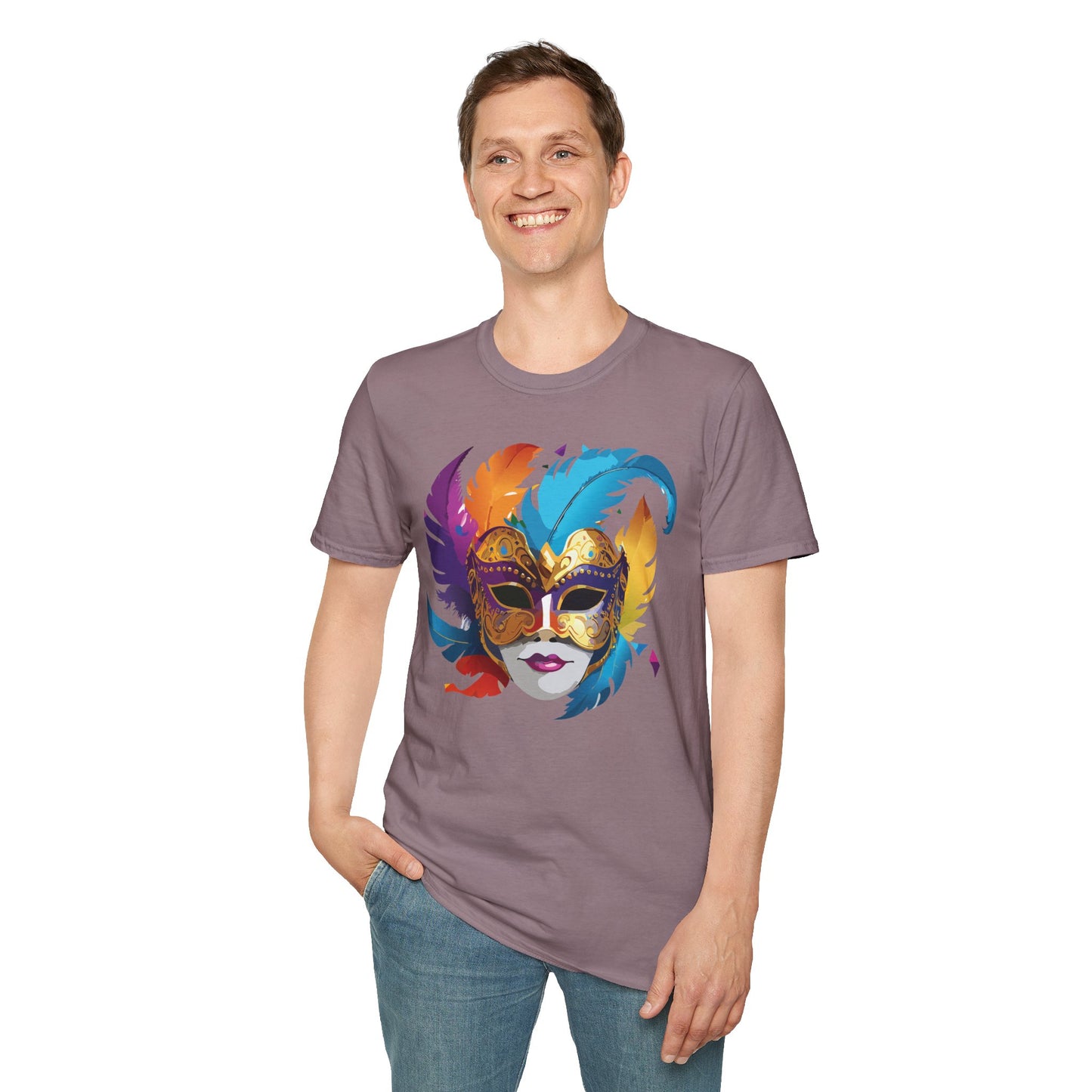 Mask Tee Shirt, Mask Shirt, Shirt with Mask, Masquerade Tees