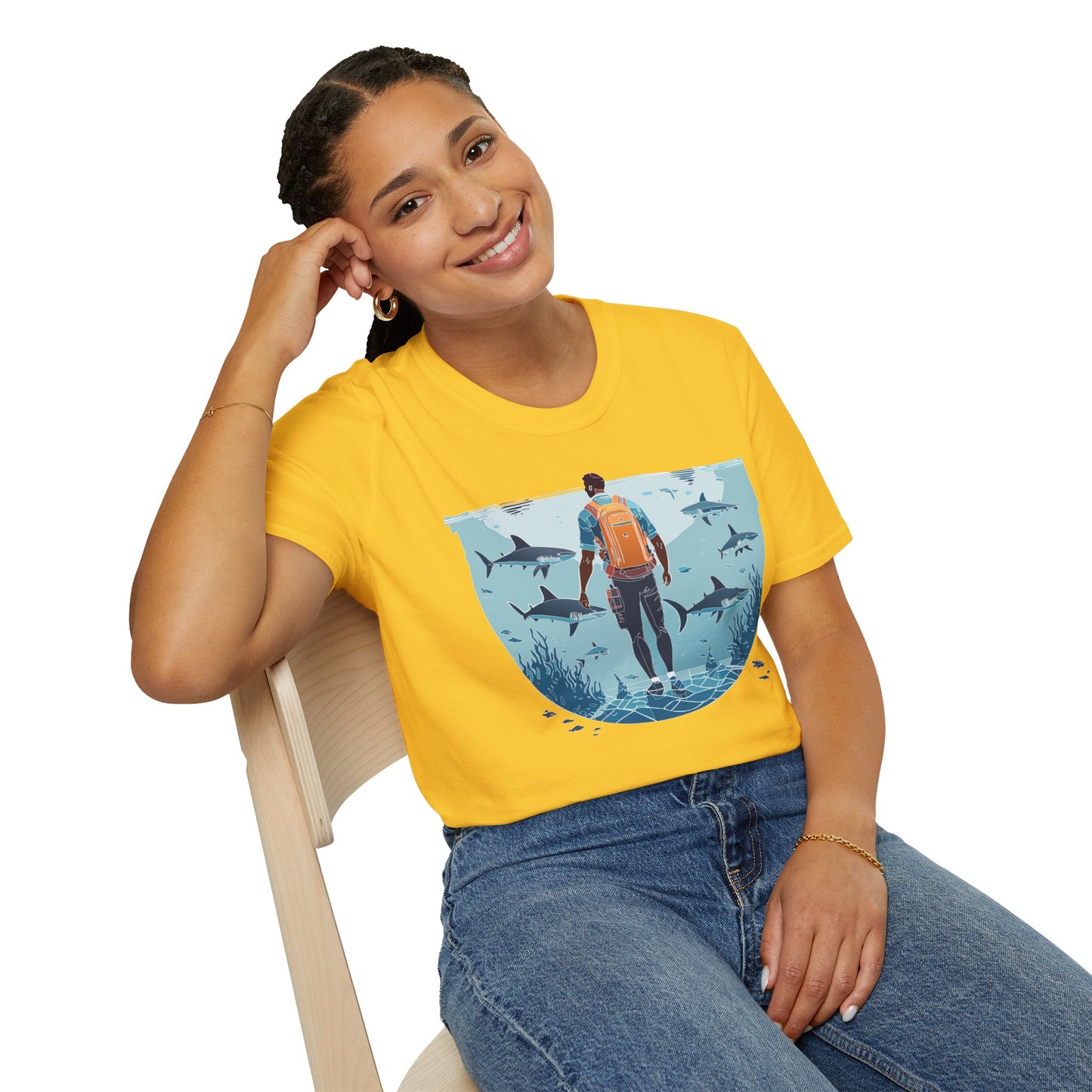 Ocean Tee Shirt, Ocean Shirt, Shirt with Ocean, U boat Tees, Shirt with U-Boat