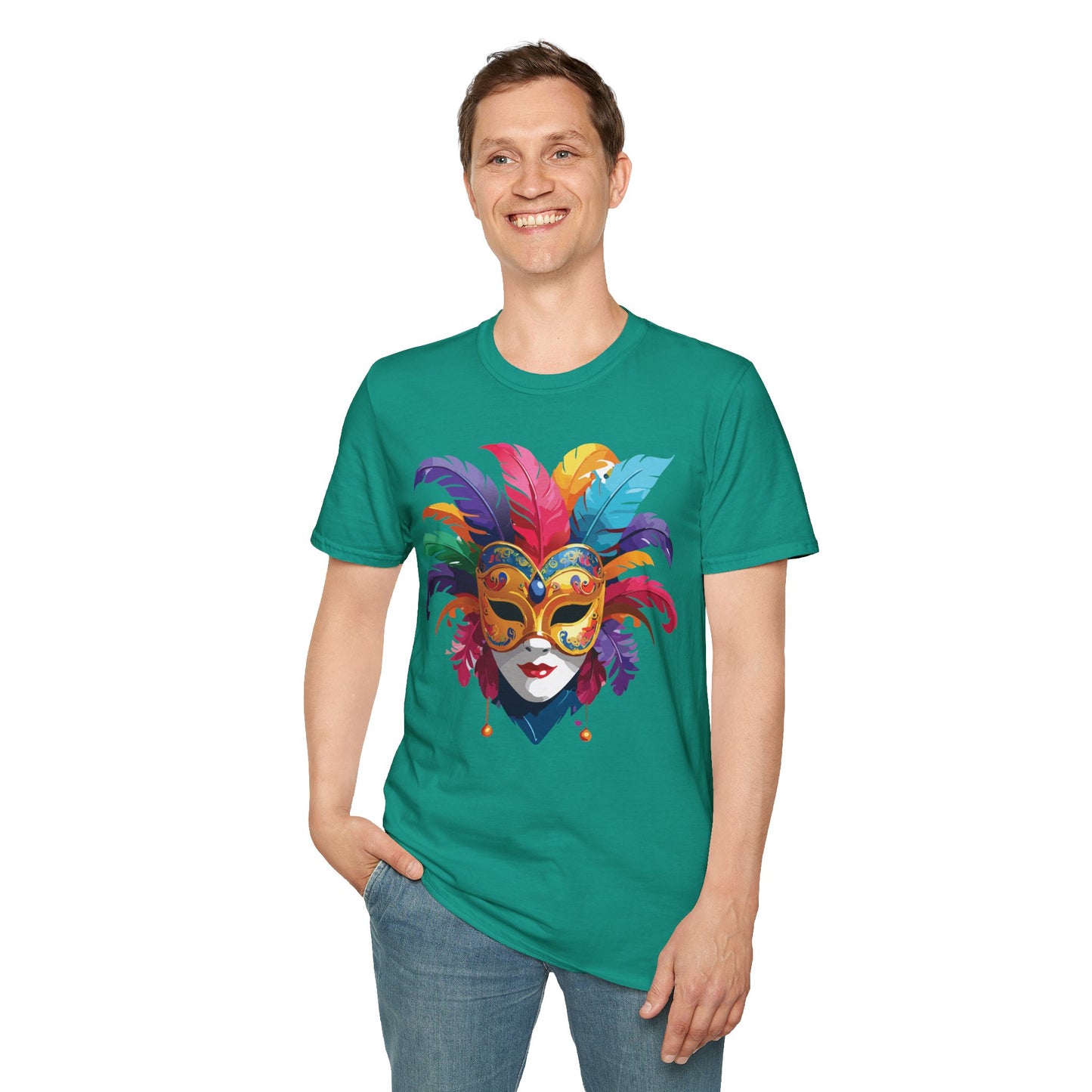 Mask Tee Shirt, Mask Shirt, Shirt with Mask, Masquerade Tees