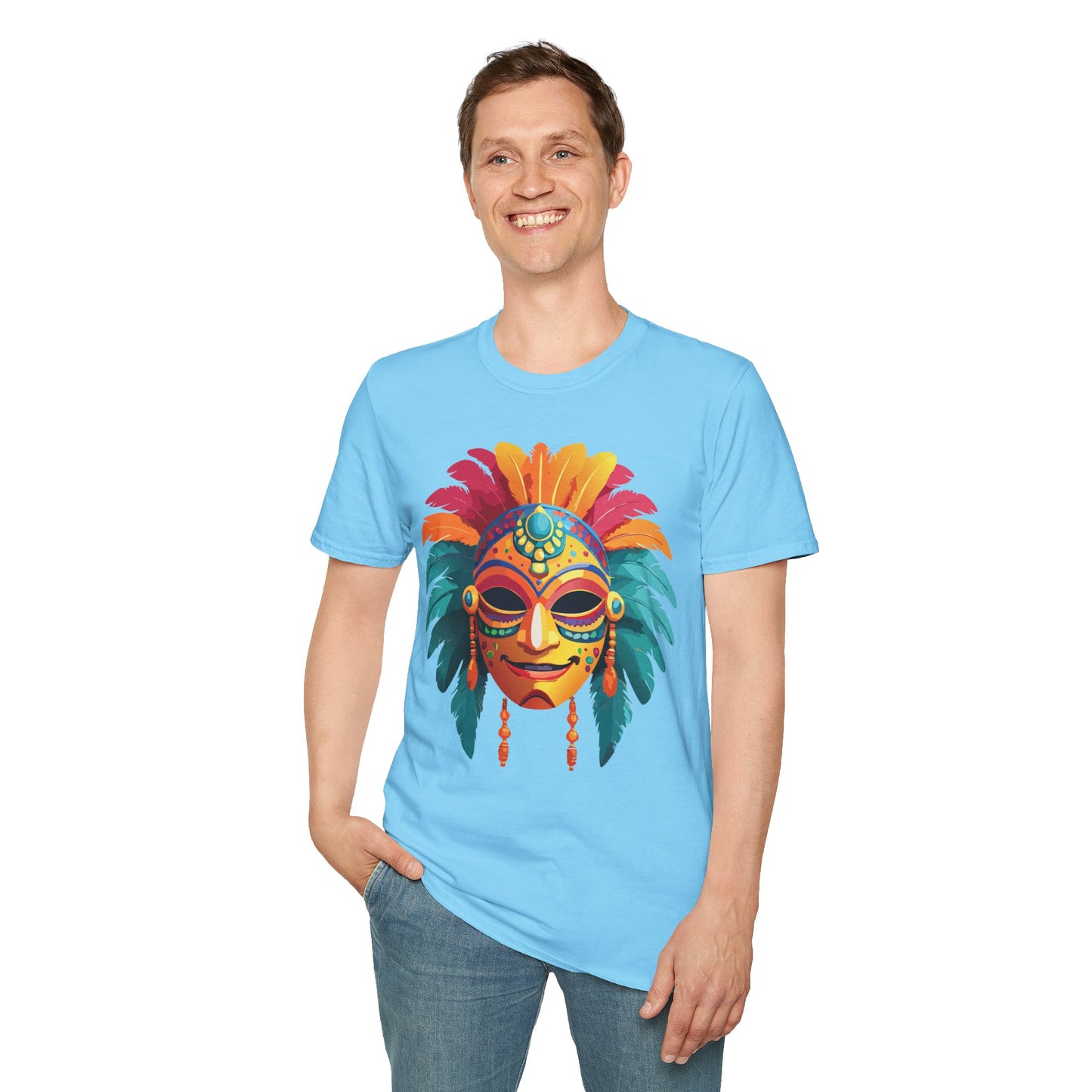 Mask Tee Shirt, Mask Shirt, Shirt with Mask, Masquerade Tees