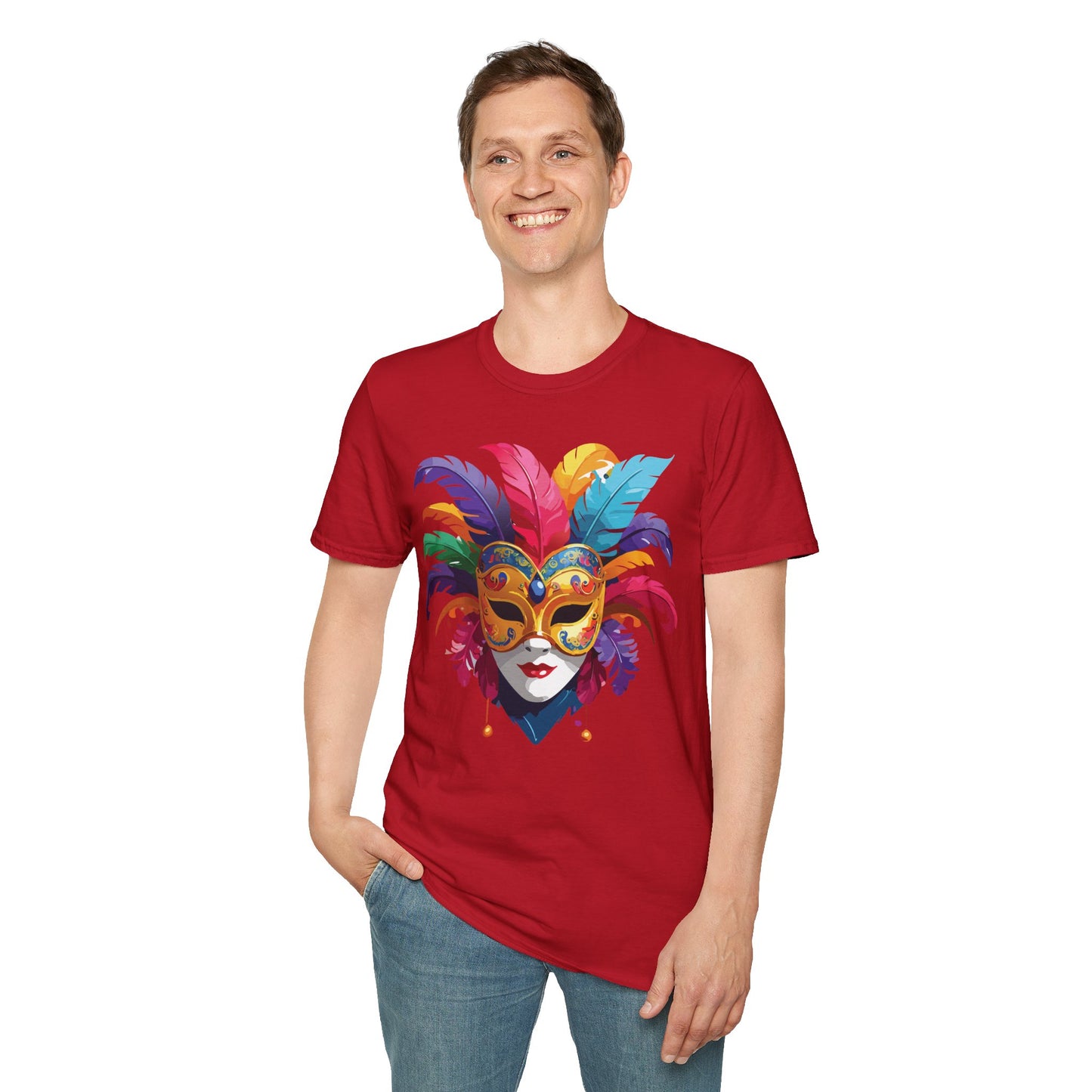 Mask Tee Shirt, Mask Shirt, Shirt with Mask, Masquerade Tees