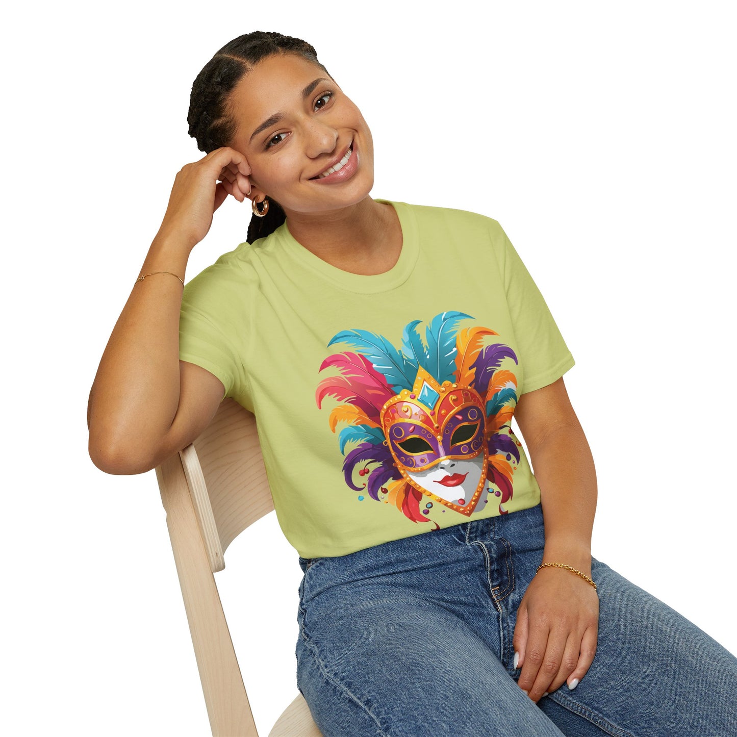 Mask Tee Shirt, Mask Shirt, Shirt with Mask, Masquerade Tees