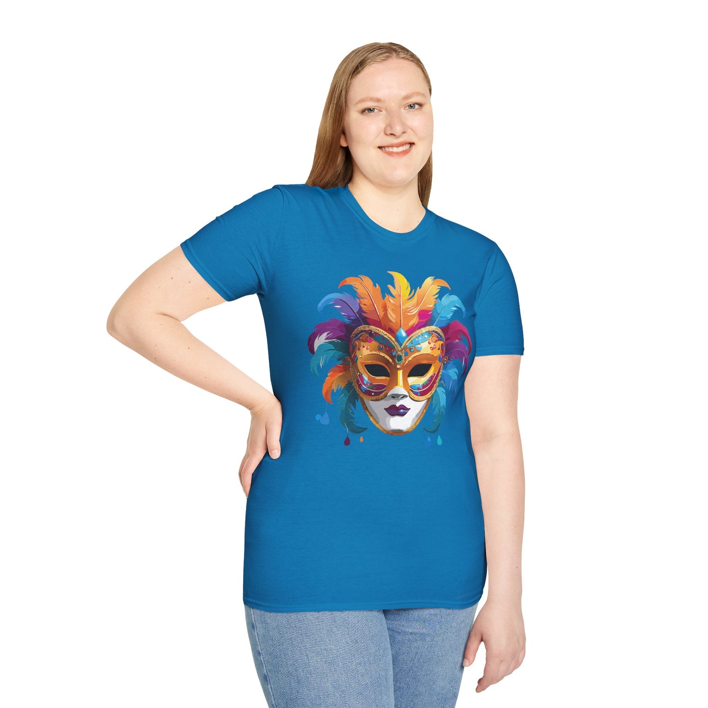 Mask Tee Shirt, Mask Shirt, Shirt with Mask, Masquerade Tees