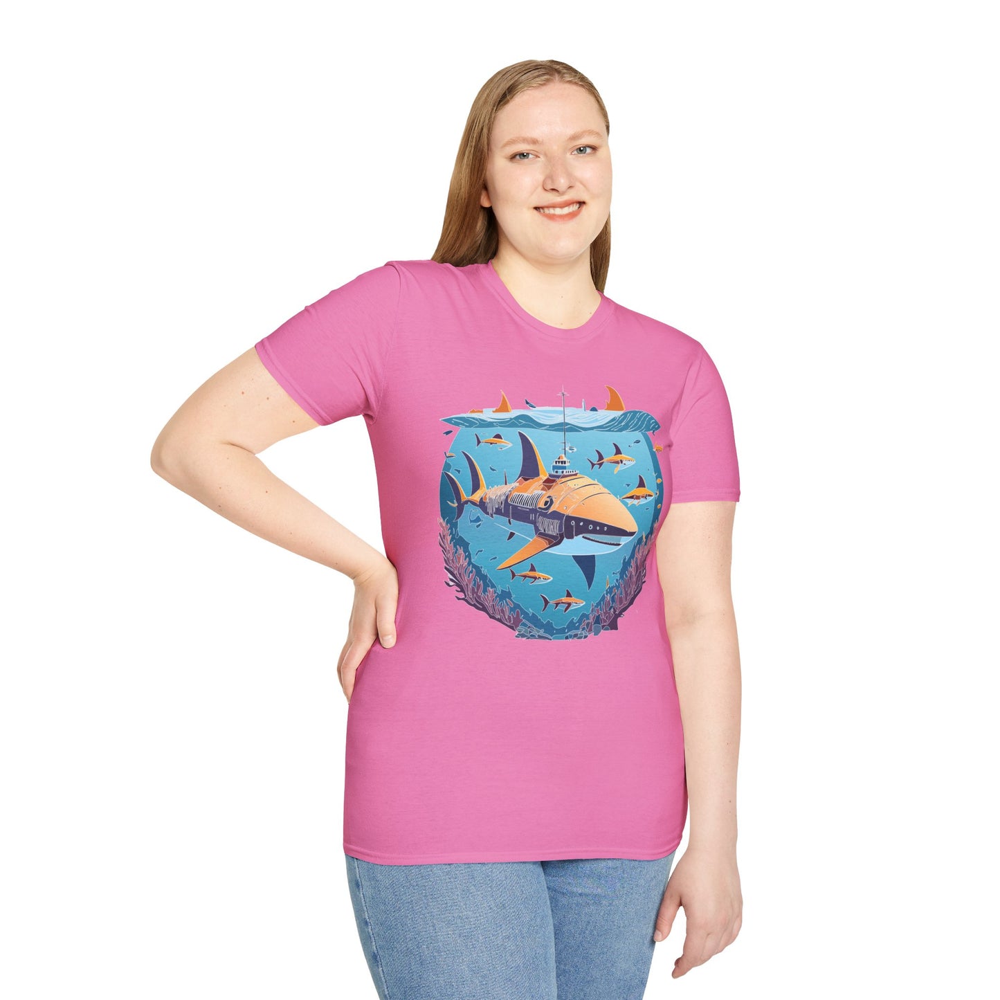 Ocean Tee Shirt, Ocean Shirt, Shirt with Ocean, U boat Tees, Shirt with U-Boat