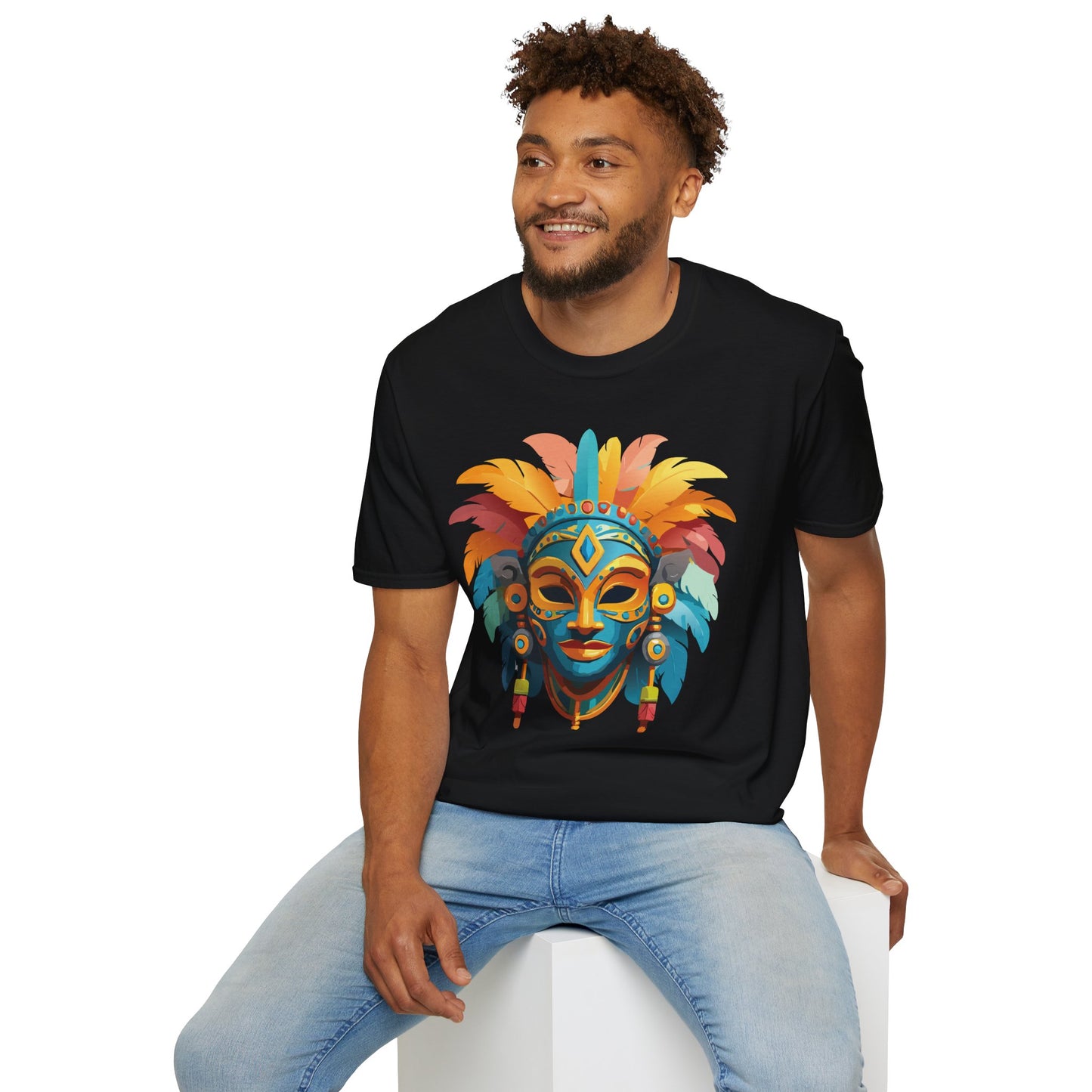 Mask Tee Shirt, Mask Shirt, Shirt with Mask, Masquerade Tees
