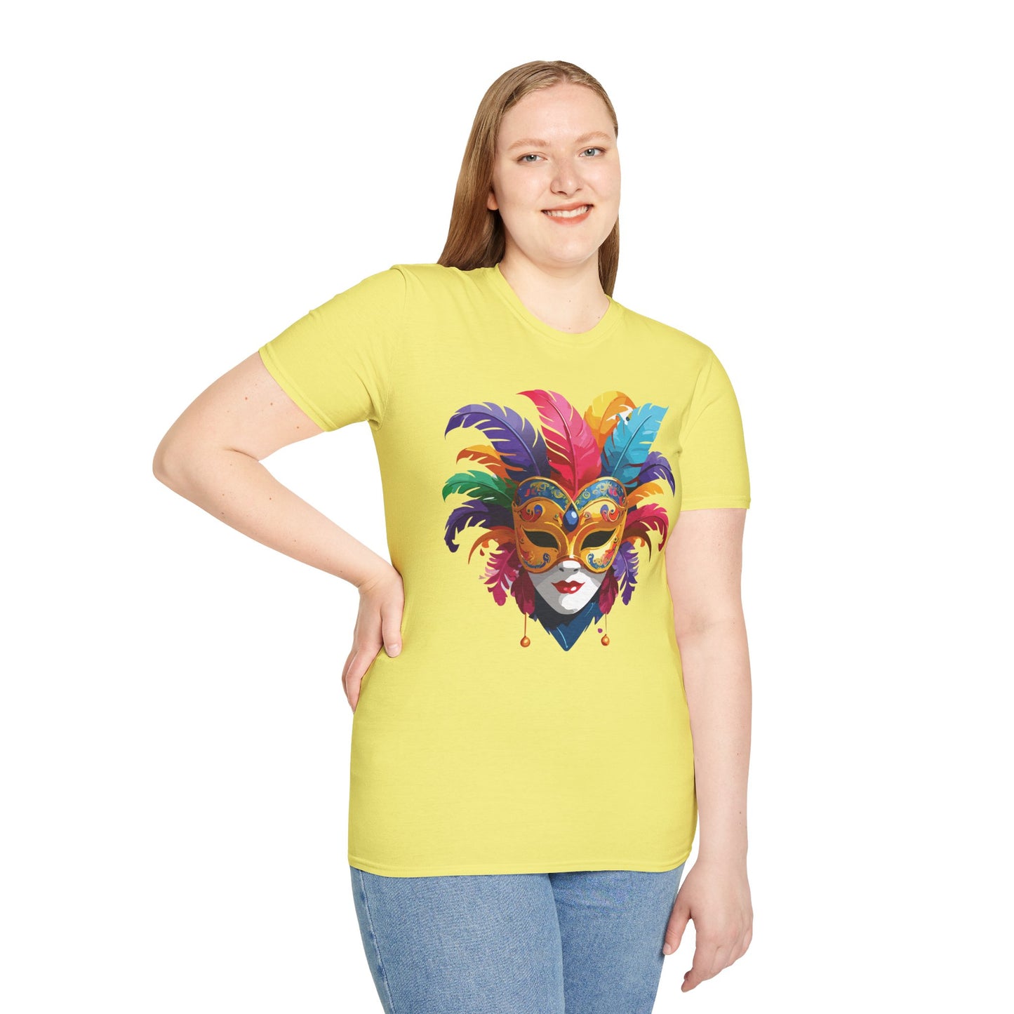 Mask Tee Shirt, Mask Shirt, Shirt with Mask, Masquerade Tees
