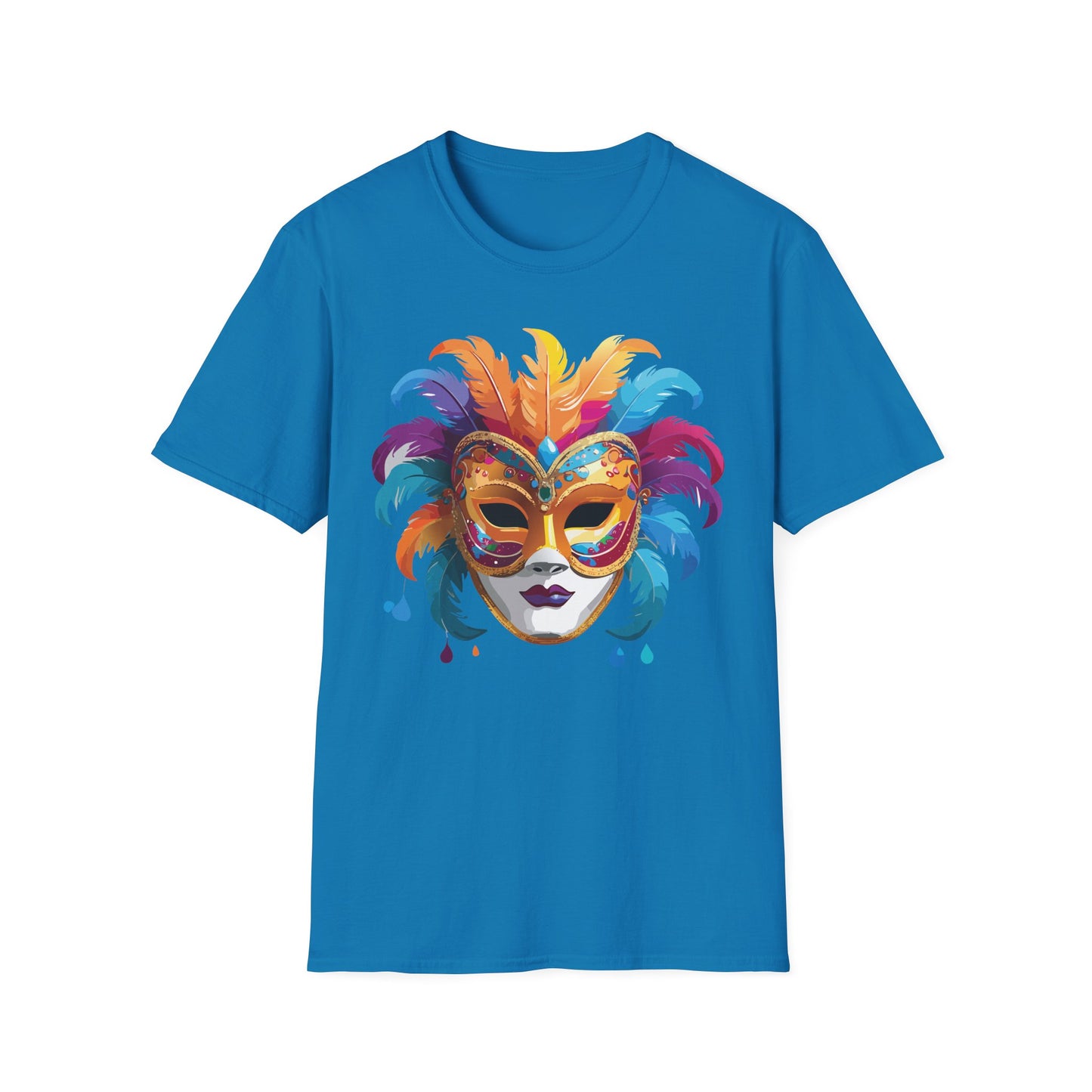 Mask Tee Shirt, Mask Shirt, Shirt with Mask, Masquerade Tees