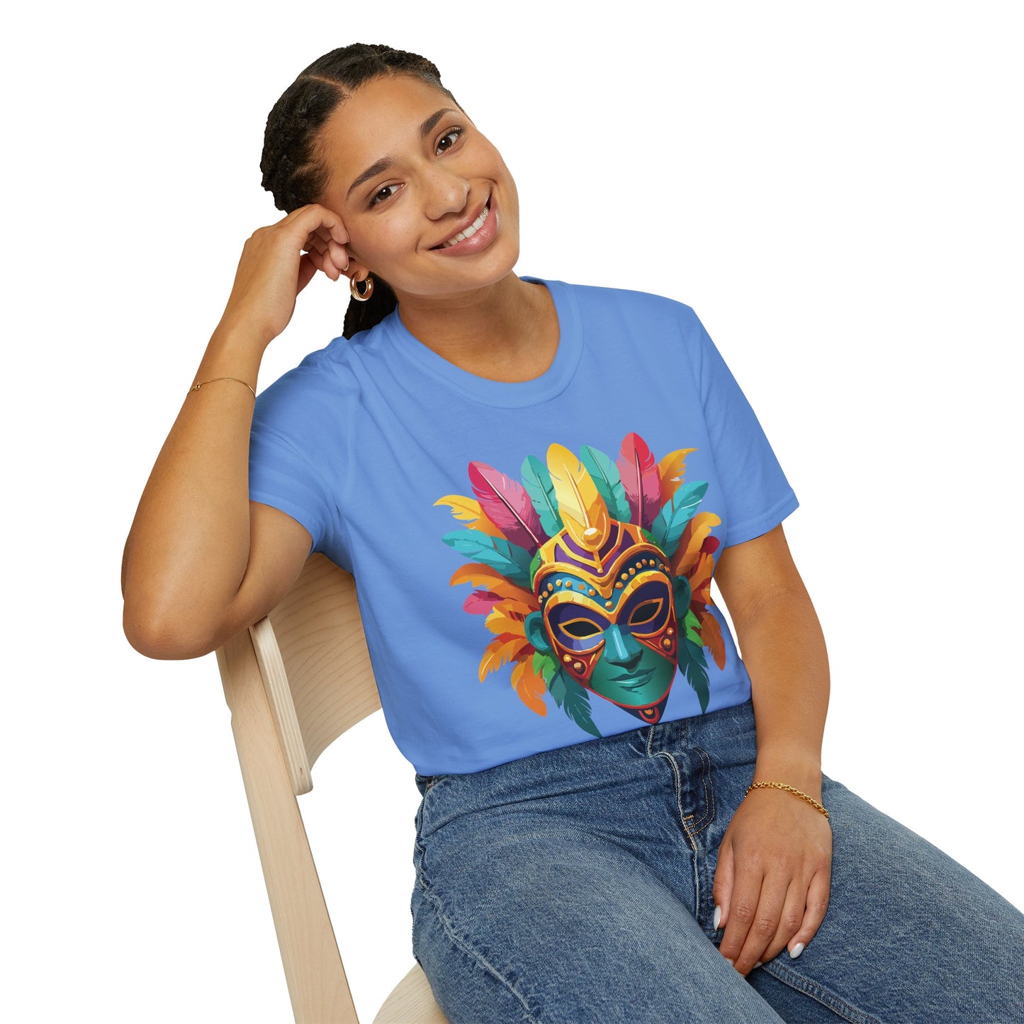 Mask Tee Shirt, Mask Shirt, Shirt with Mask, Masquerade Tees