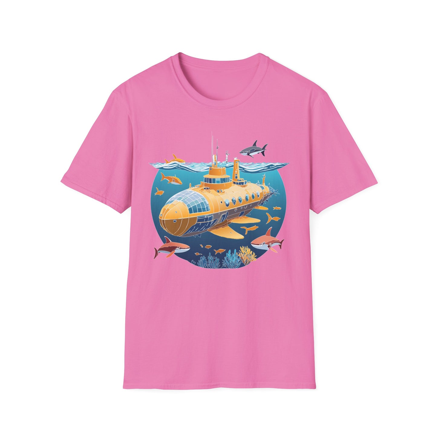 Ocean Tee Shirt, Ocean Shirt, Shirt with Ocean, U boat Tees, Shirt with U-Boat