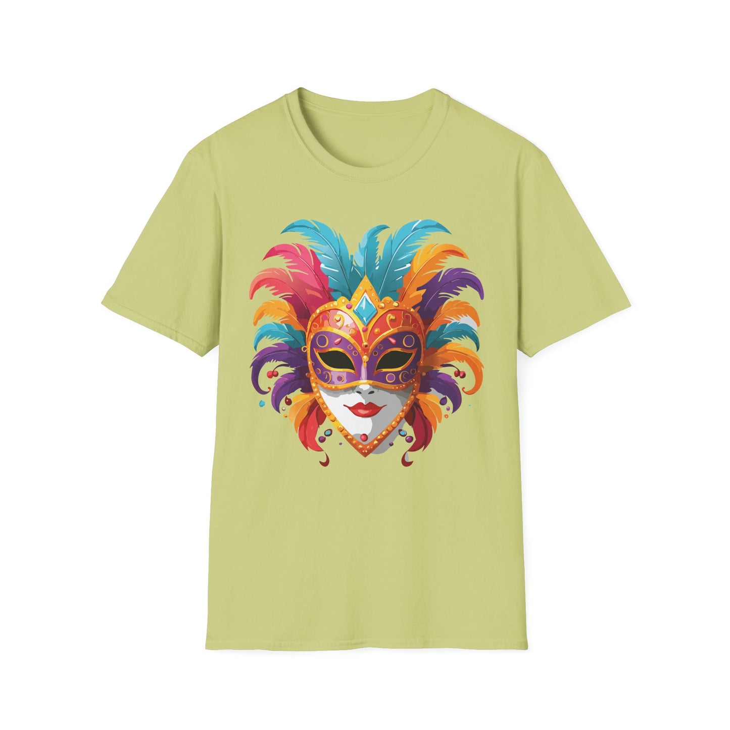 Mask Tee Shirt, Mask Shirt, Shirt with Mask, Masquerade Tees