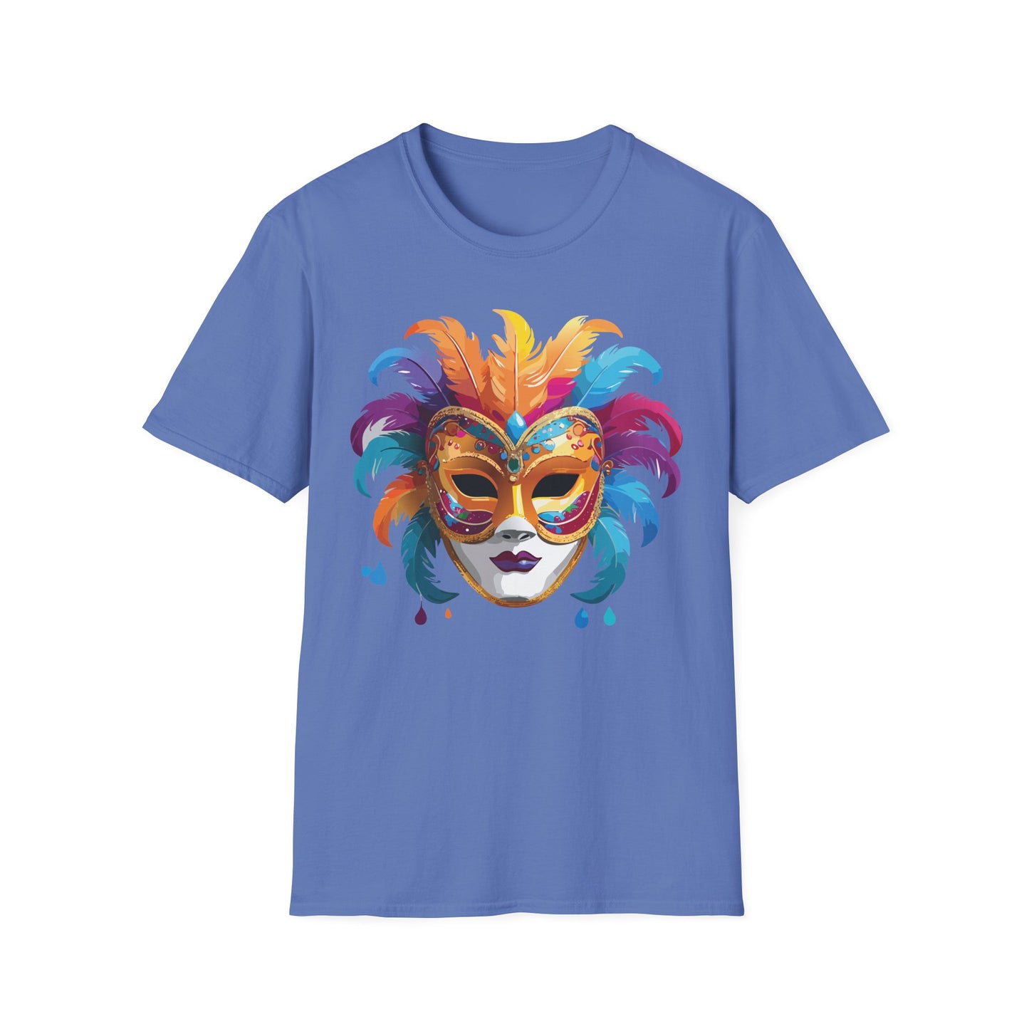 Mask Tee Shirt, Mask Shirt, Shirt with Mask, Masquerade Tees