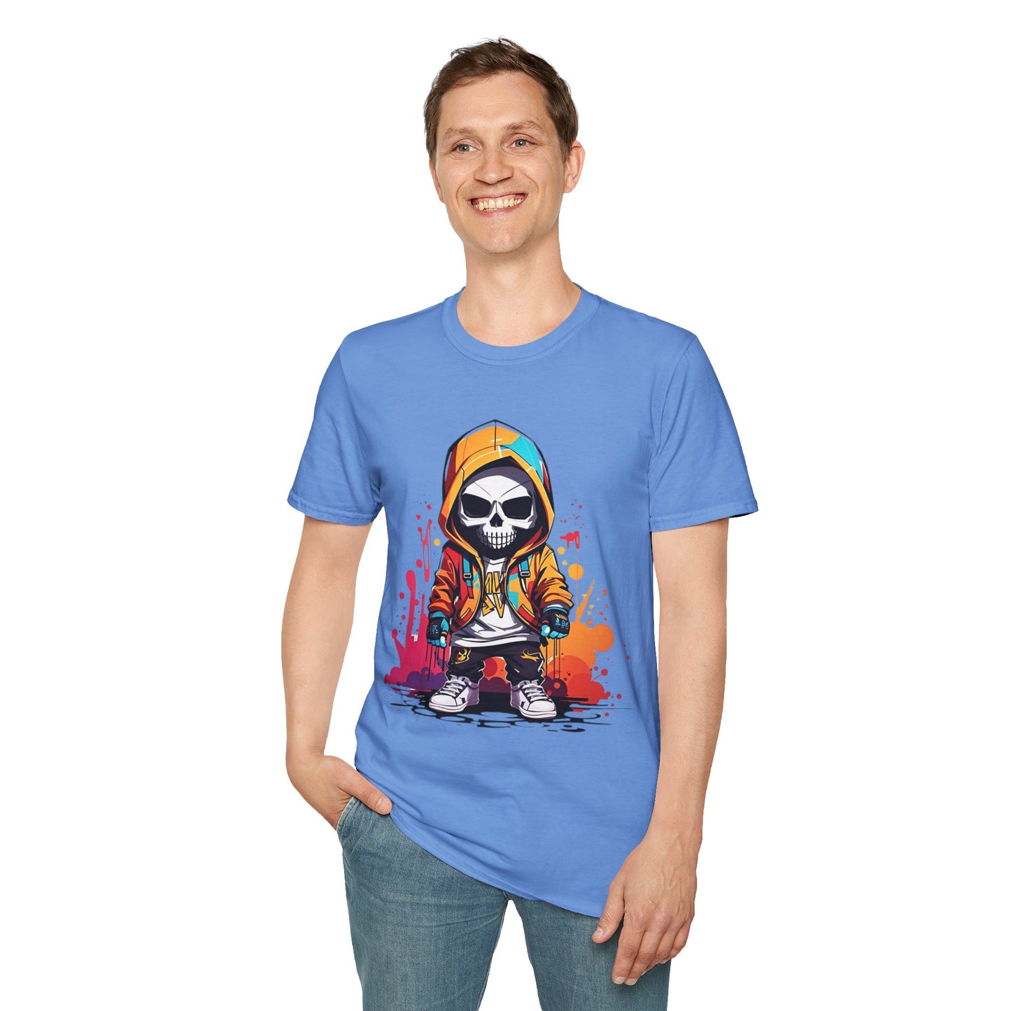 Skull Tee Shirt, Skeleton Shirt, Shirt with Skull, Shirt with Skeleton